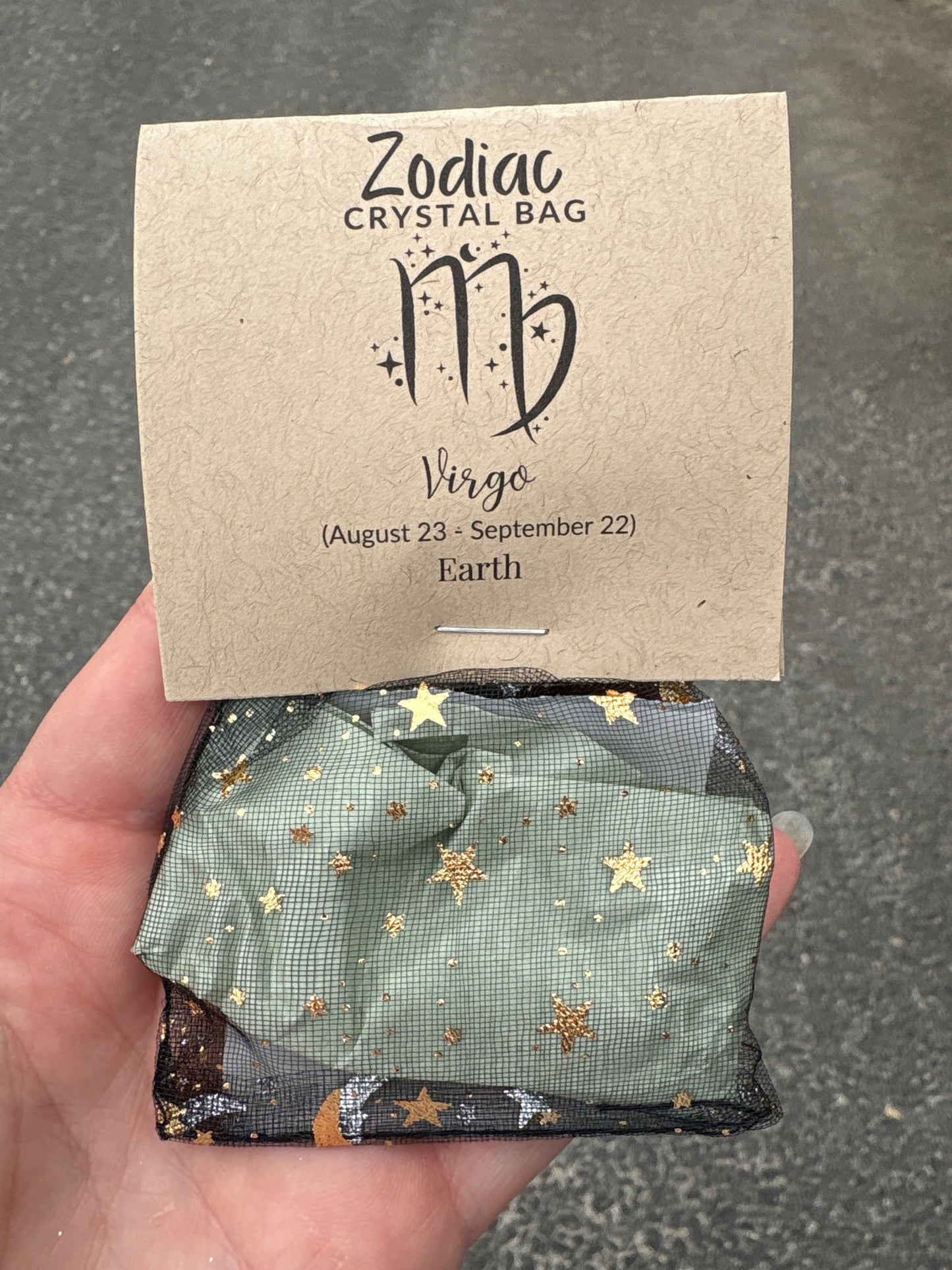 Zodiac Tumbled Stone bag