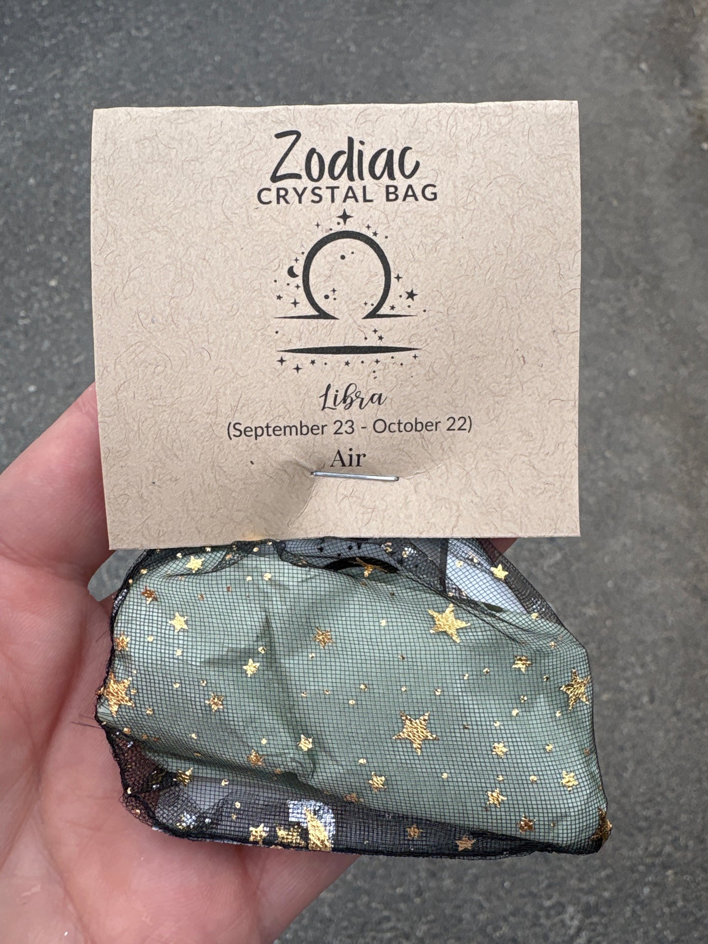 Zodiac Tumbled Stone bag