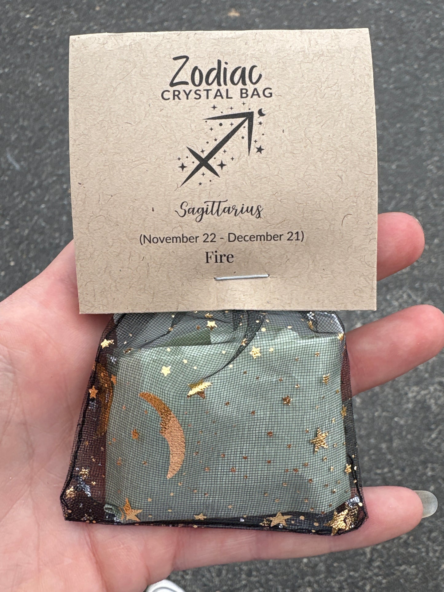 Zodiac Tumbled Stone bag