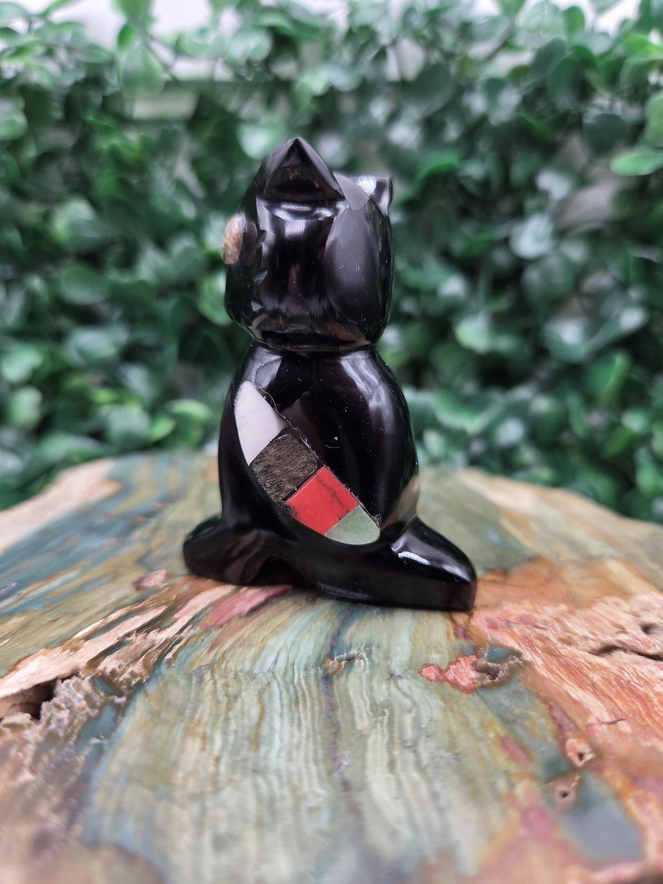 Spirit Owl (Silver Sheen Obsidian)