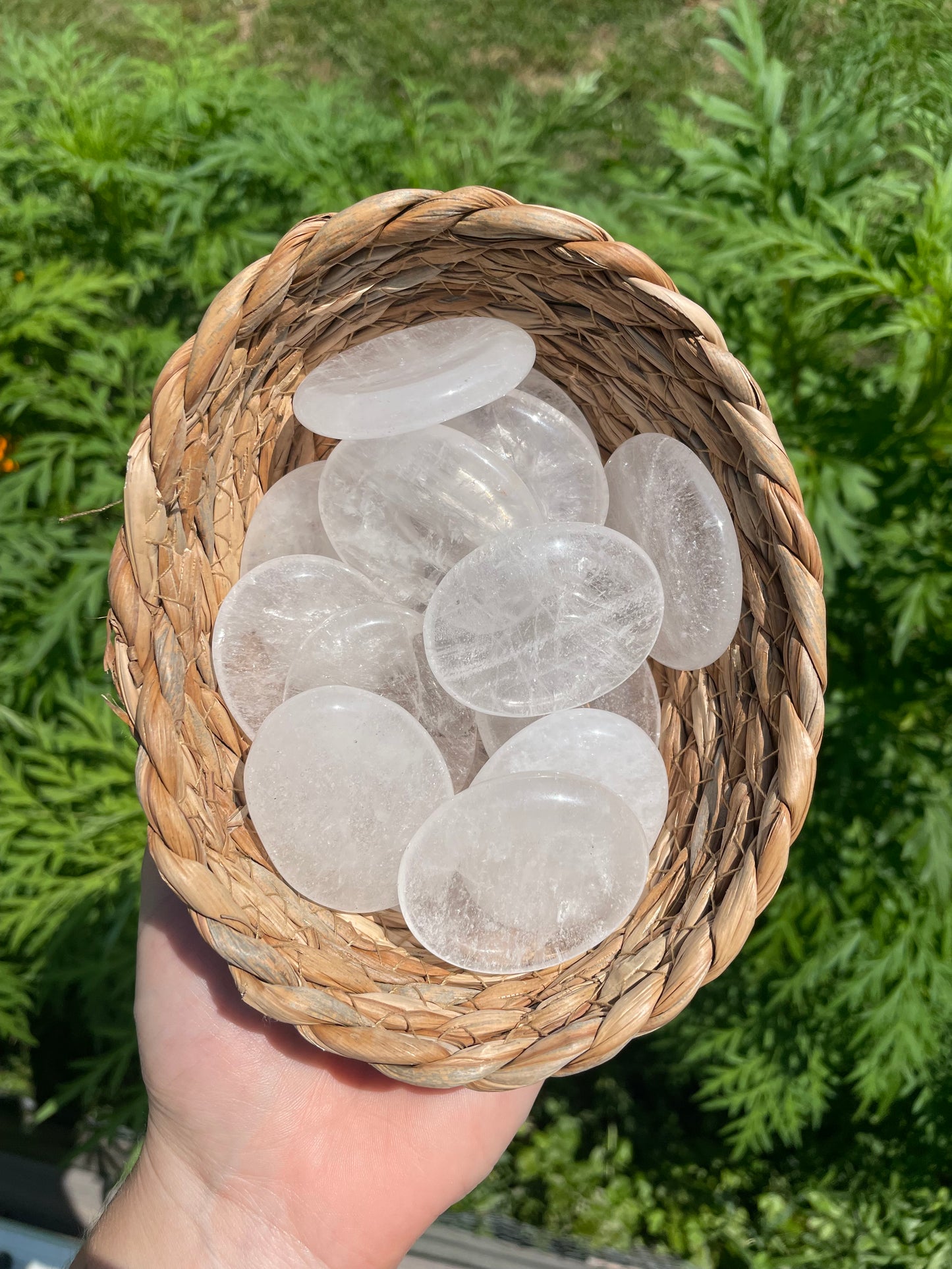Clear Quartz Worry Stones