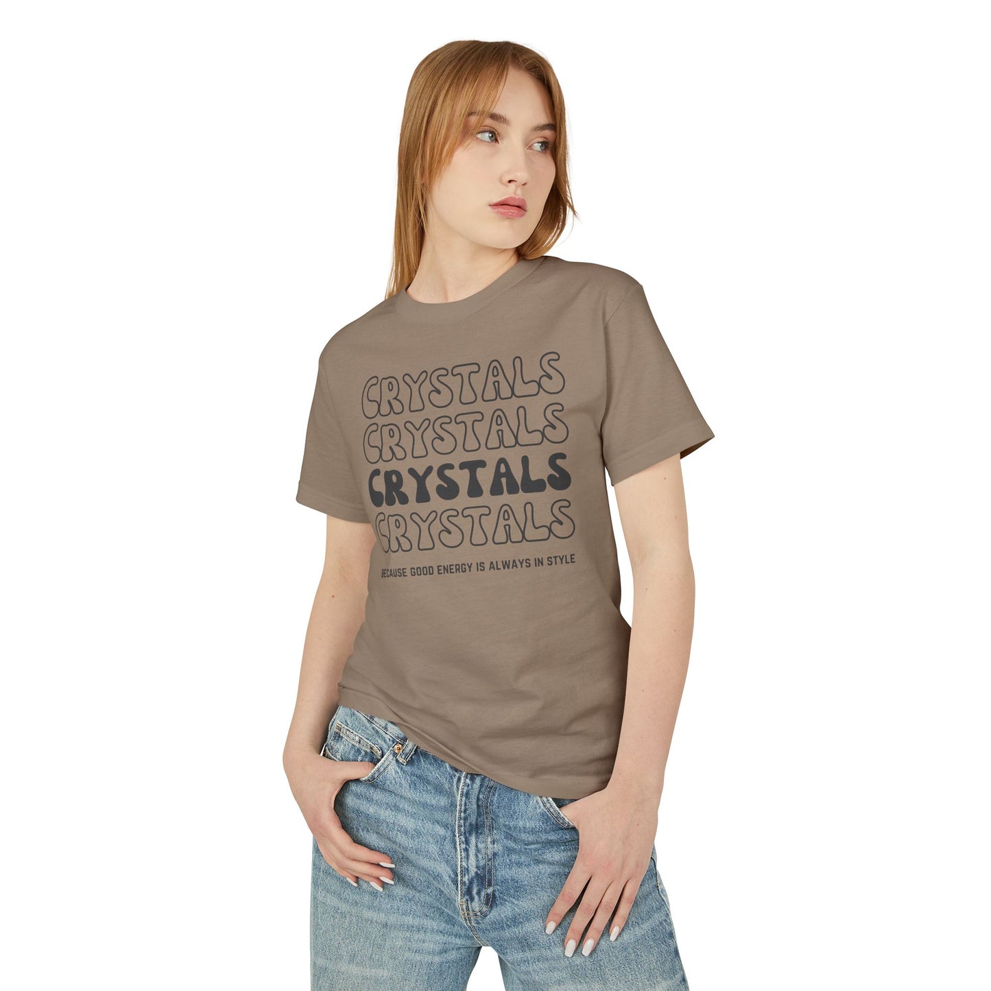 Crystal Vibes Unisex Heavyweight Tee - Good Energy Graphic Shirt