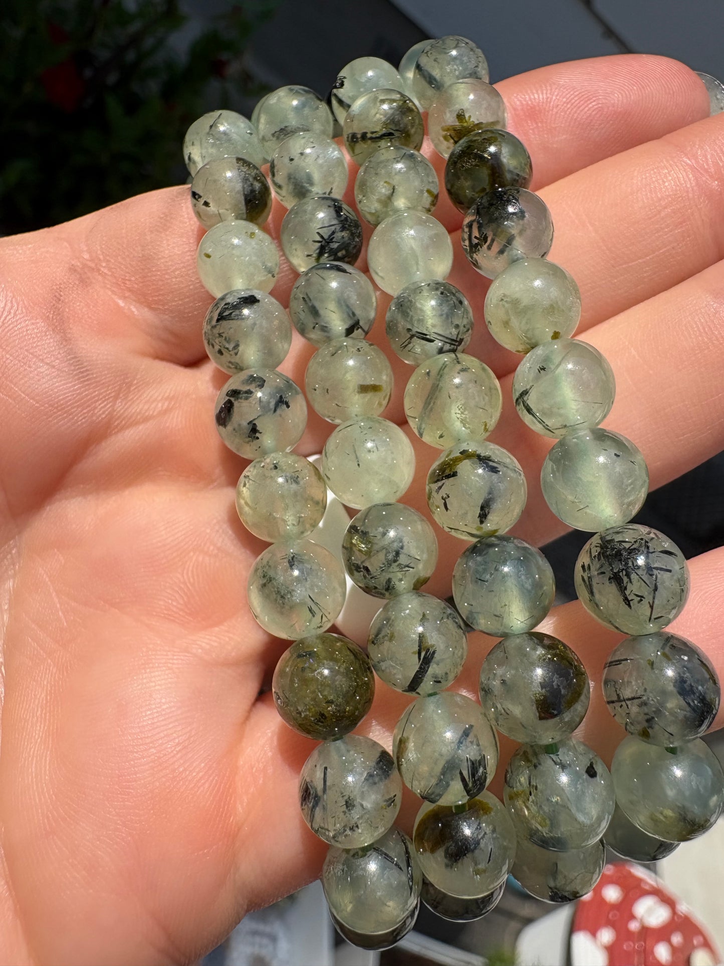 Prehnite bracelet