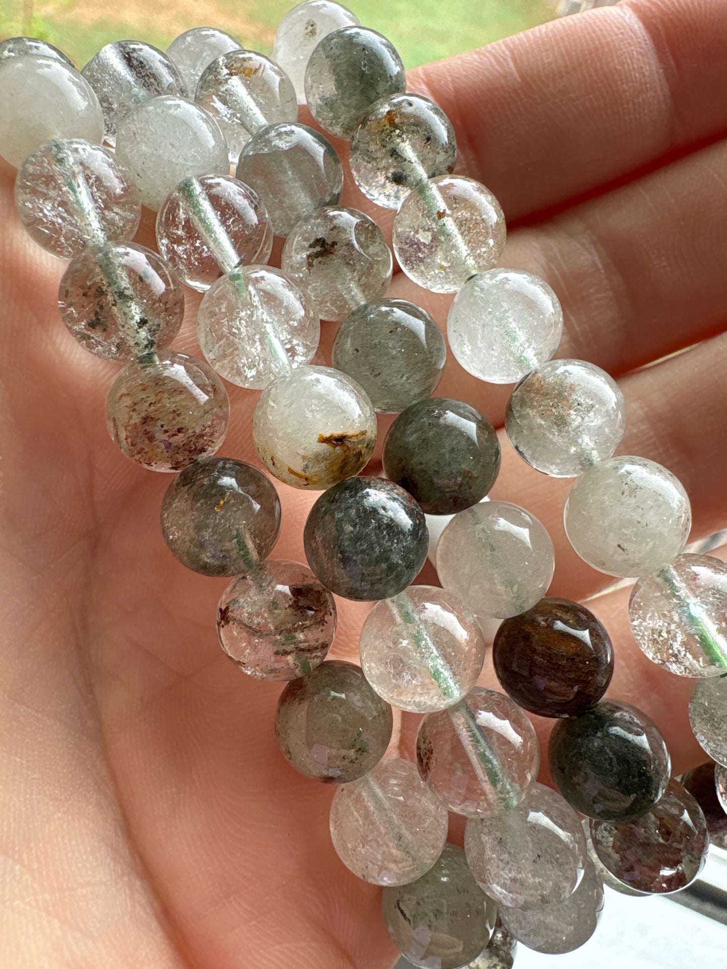 Green Phantom Quartz Bracelet 8mm