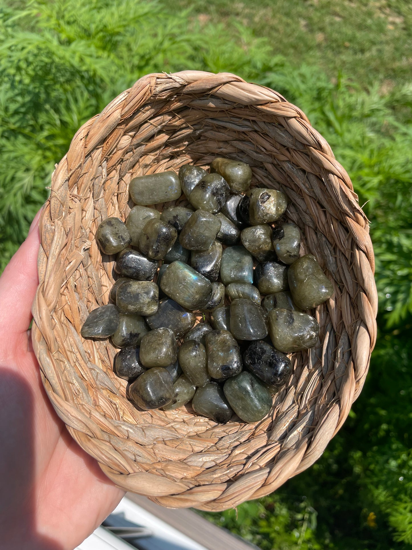 Labradorite tumbled stone 