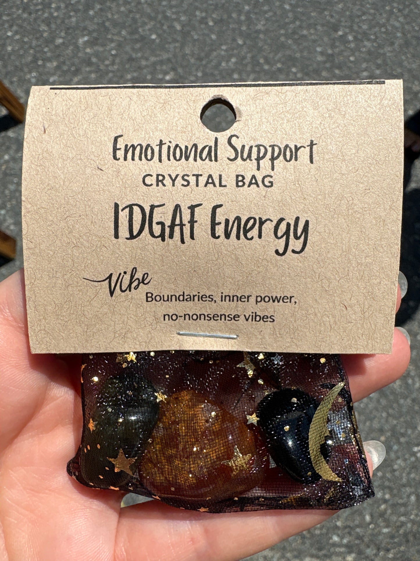 Emotional Support Crystal Bag