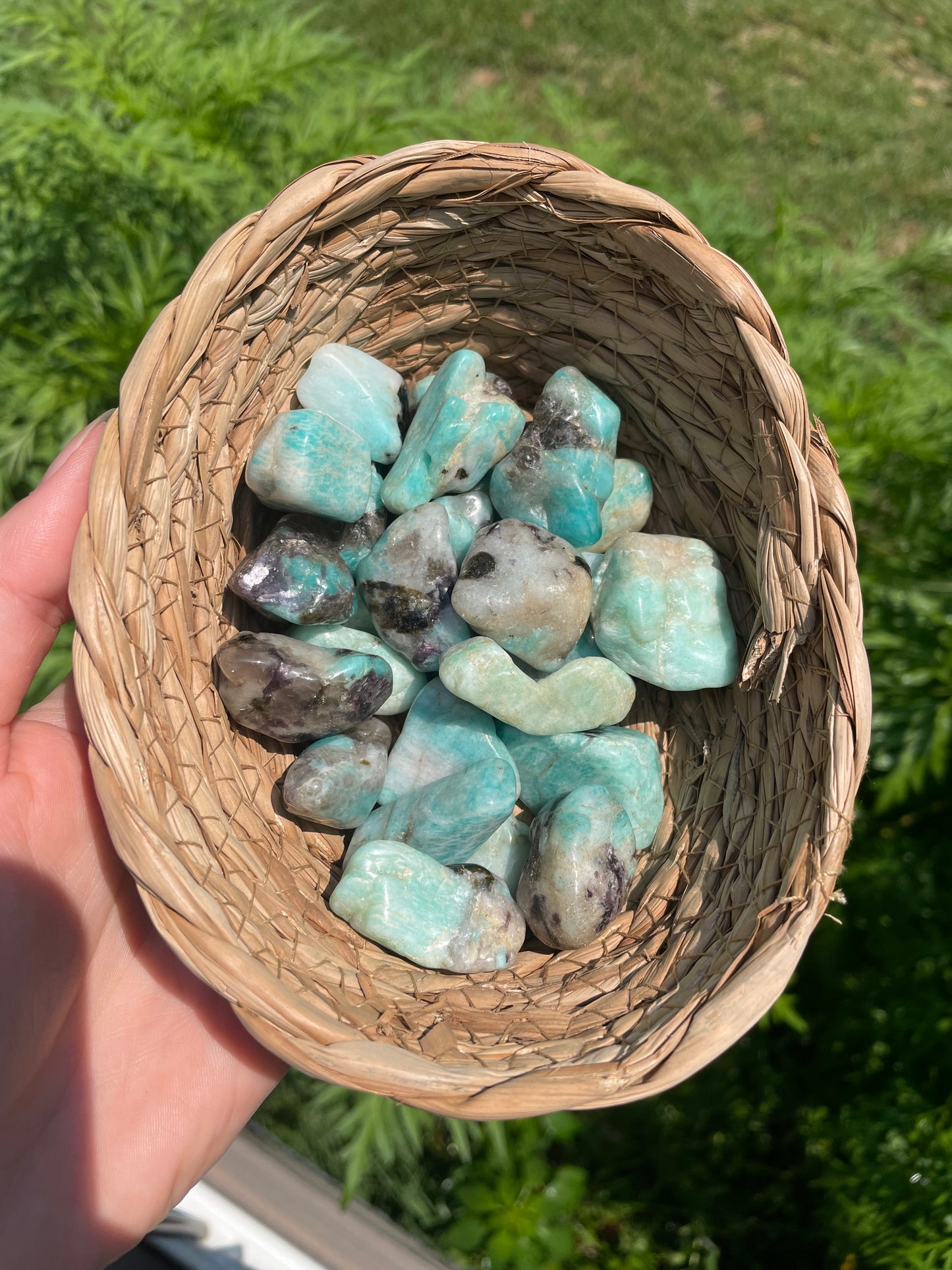 Amazonite tumbled stone 