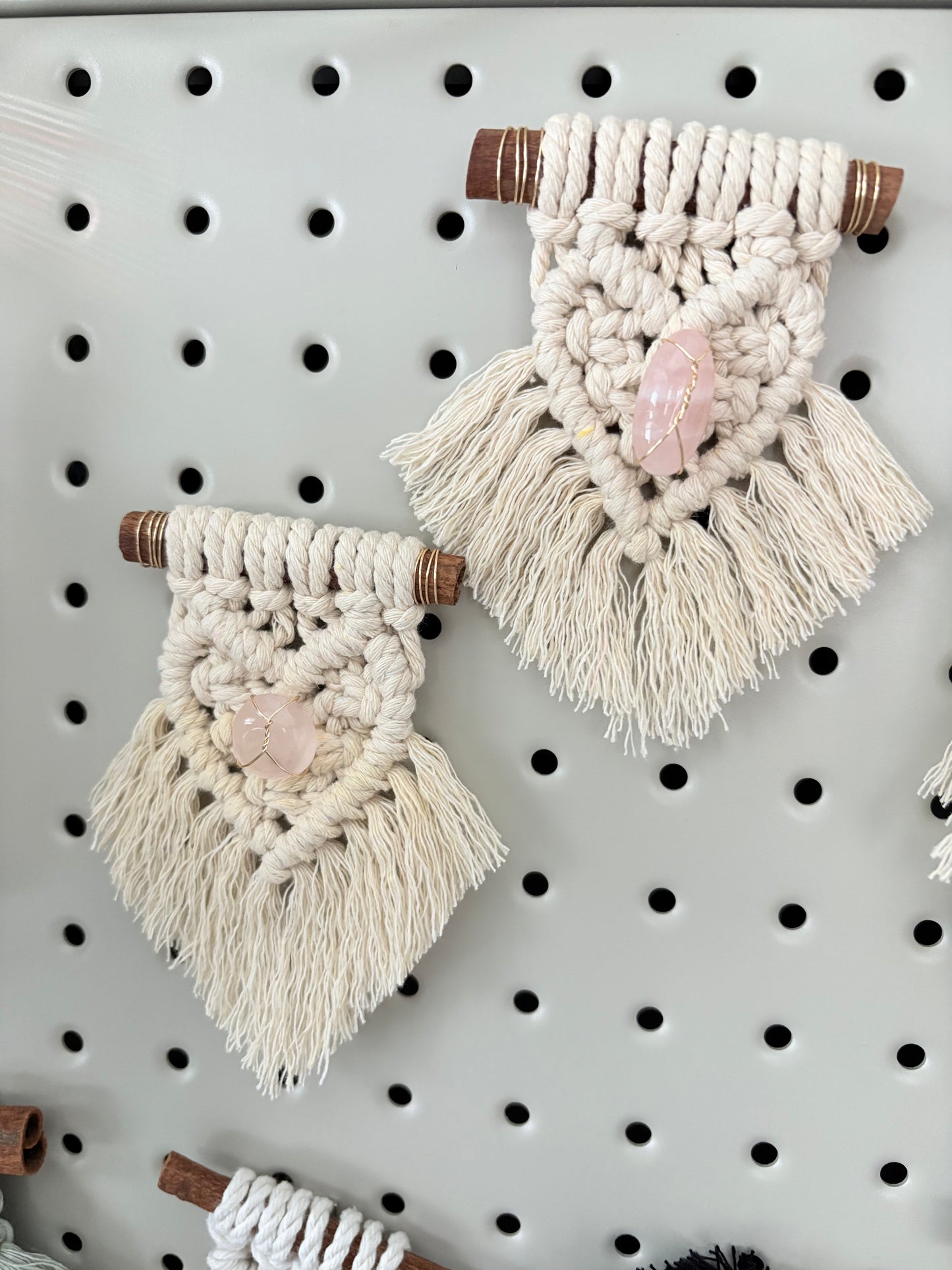 Mini Macramé with Rose Quartz