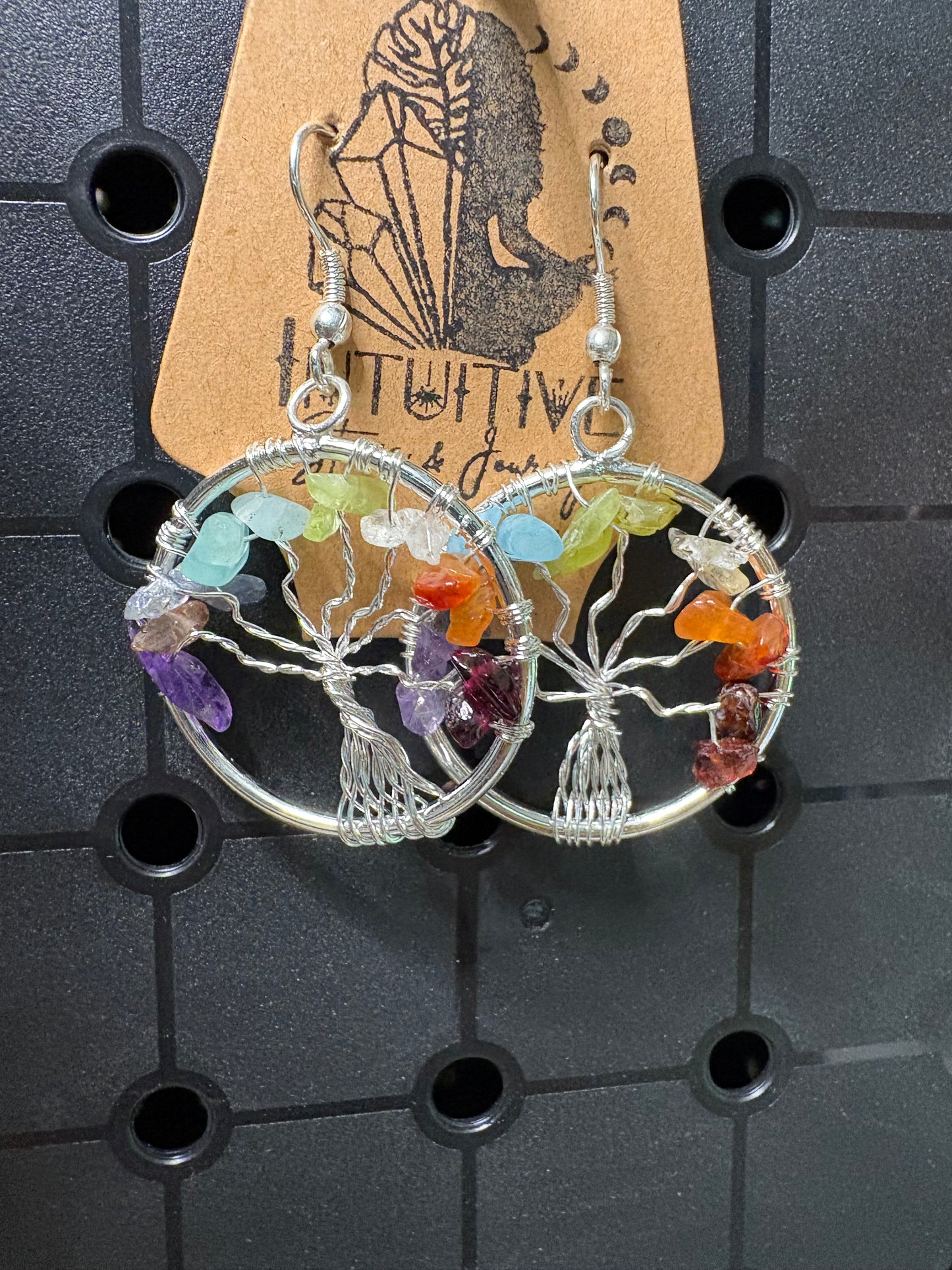 Chakra Tree Earrings