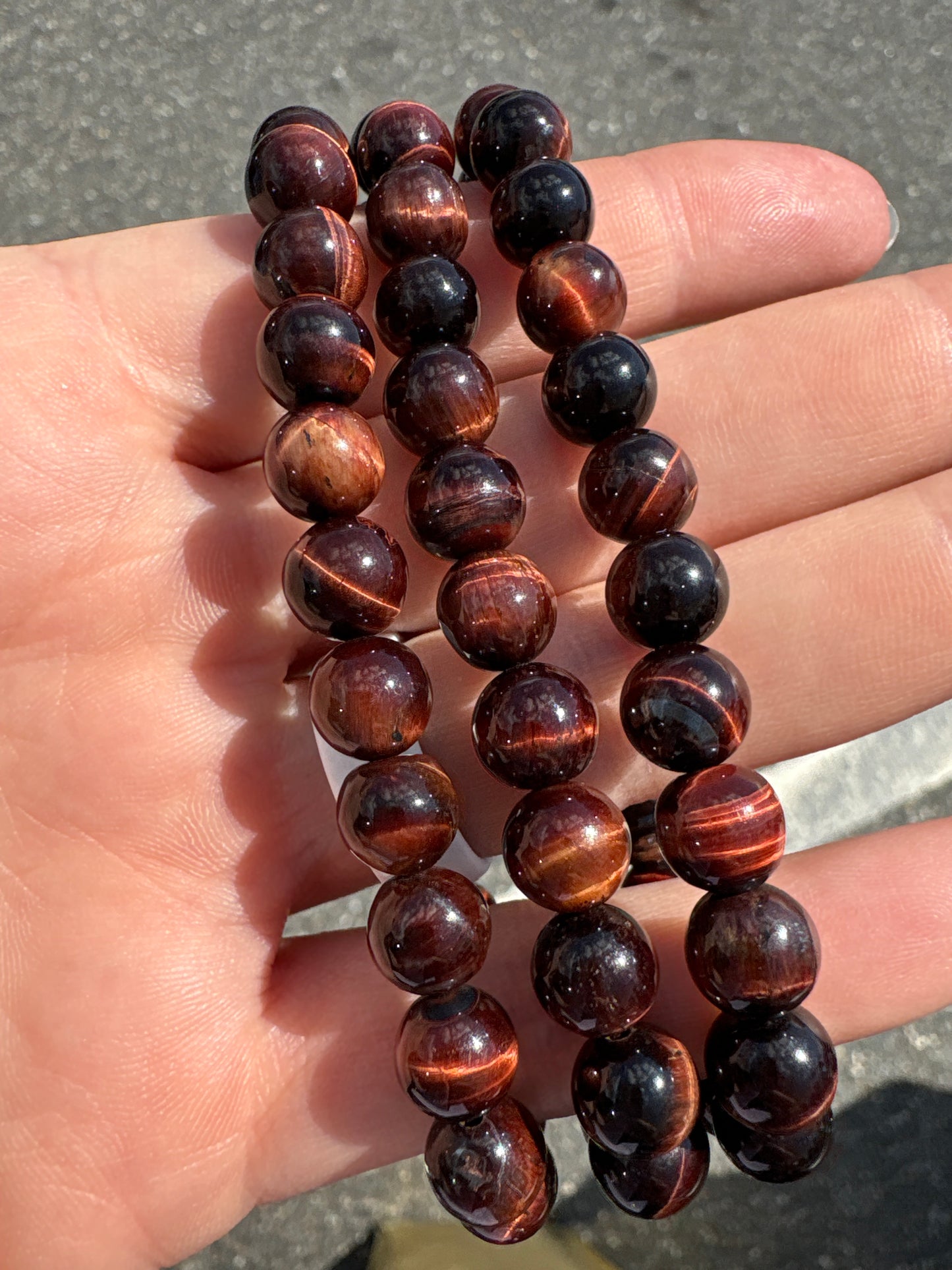 Red tigers eye bracelet 8mm