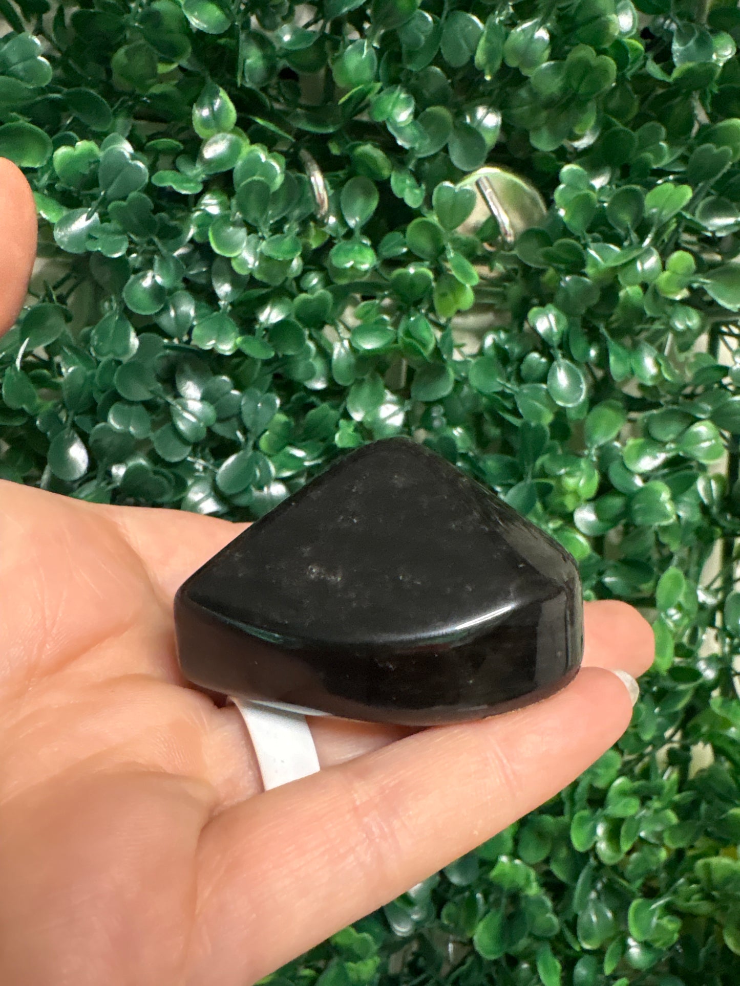 Silver Sheen Obsidian heart