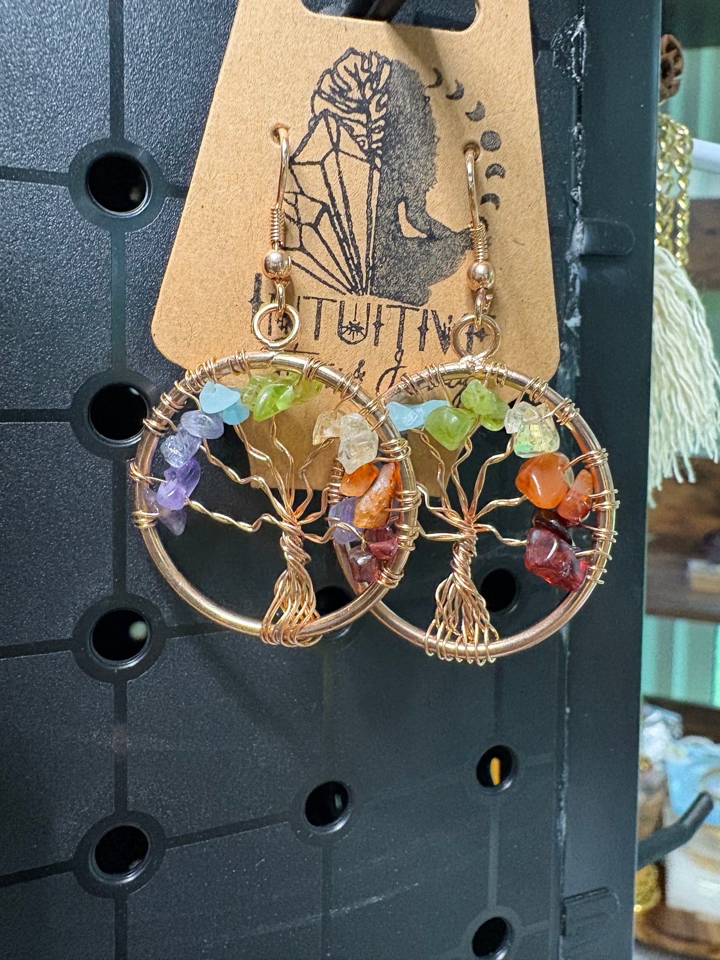 Chakra Tree Earrings