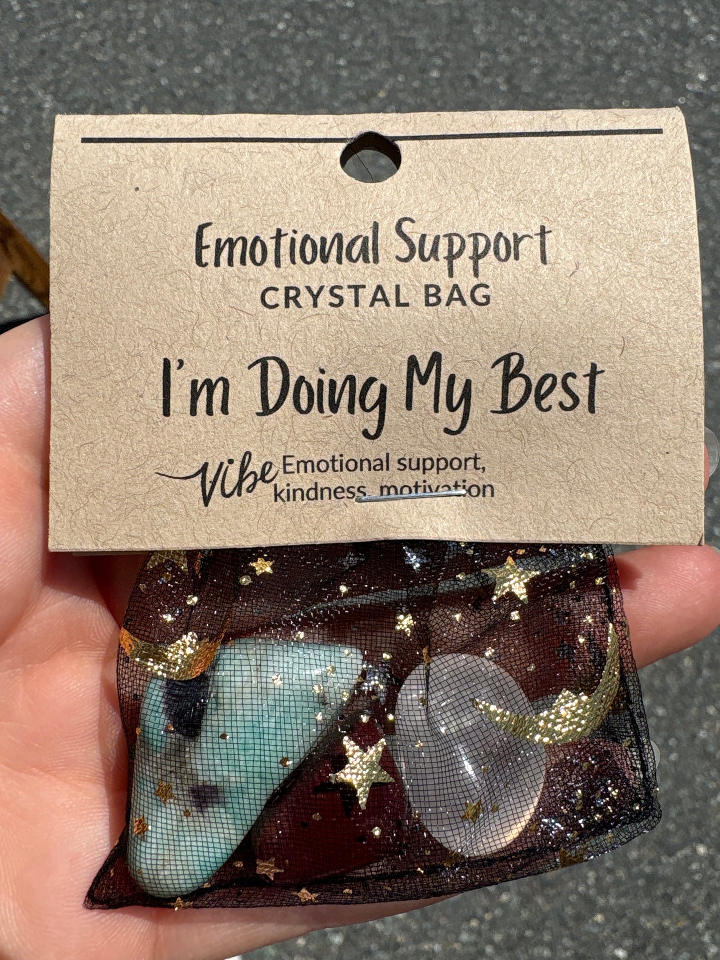 Emotional Support Crystal Bag