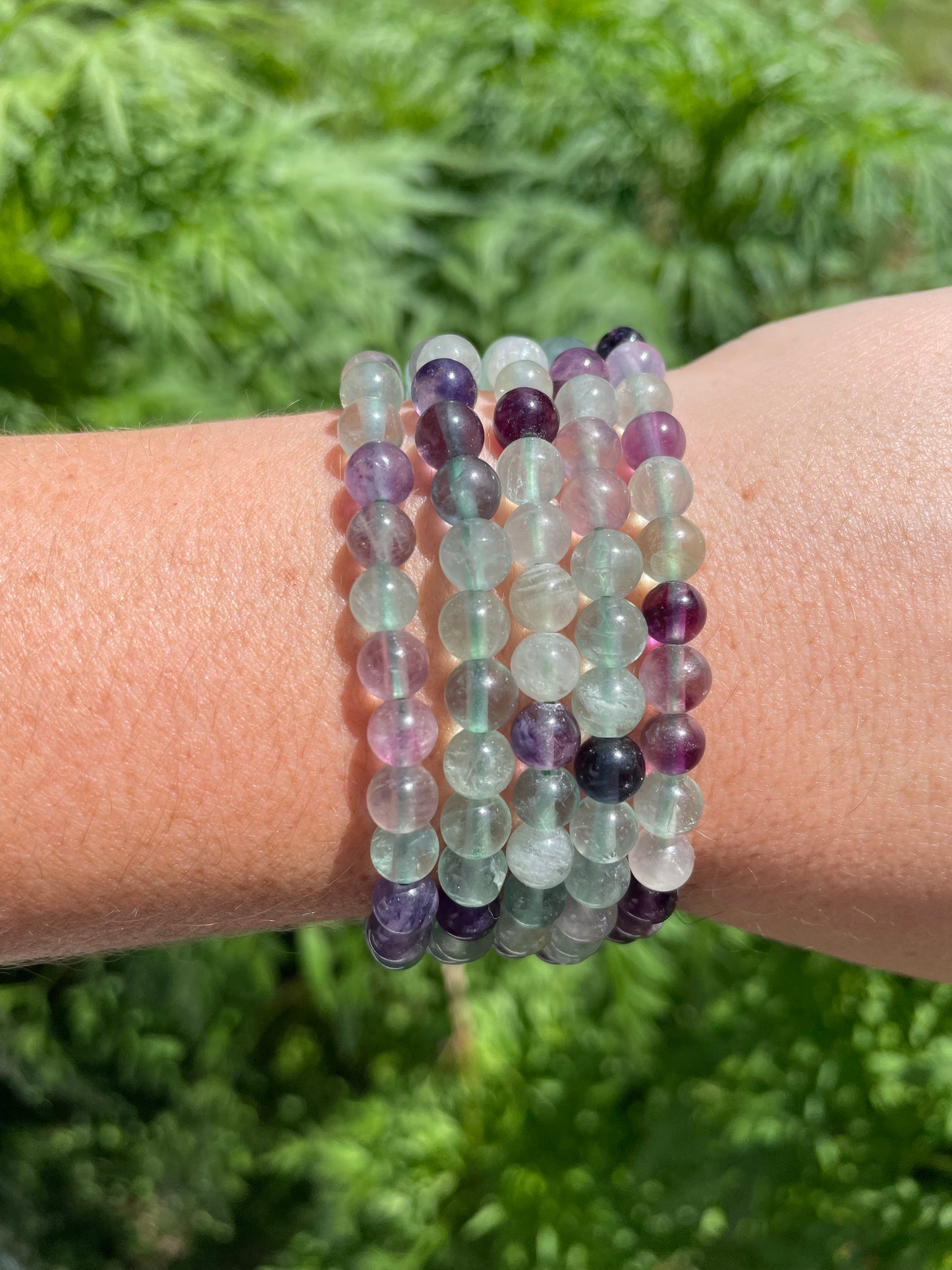 Fluorite bracelet 6mm