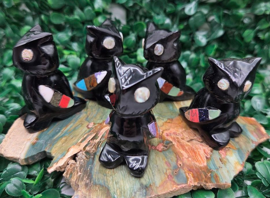 Spirit Owl (Silver Sheen Obsidian)