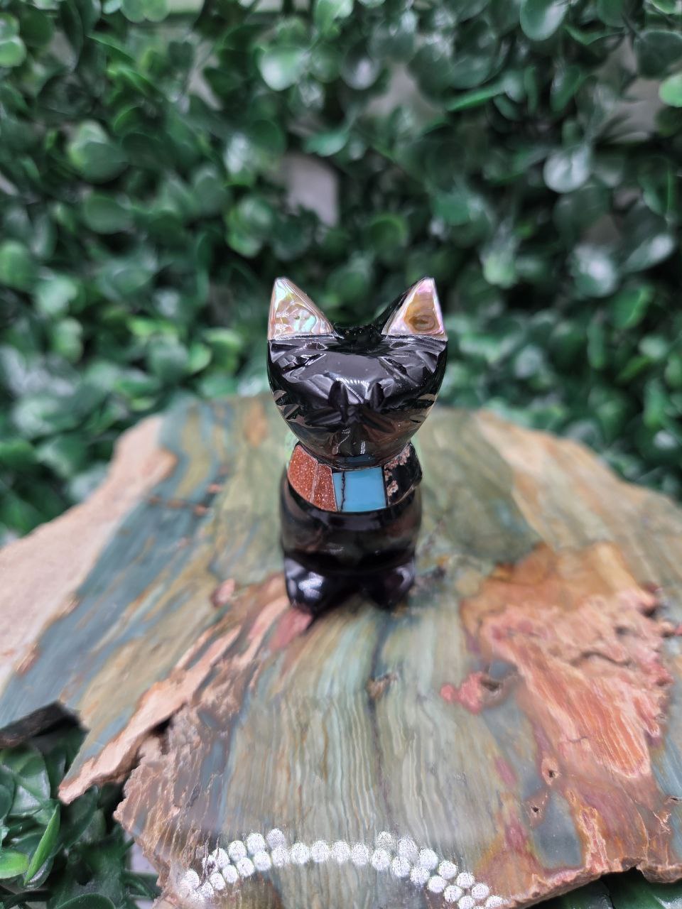 Spirit Cat (Silver Sheen Obsidian)