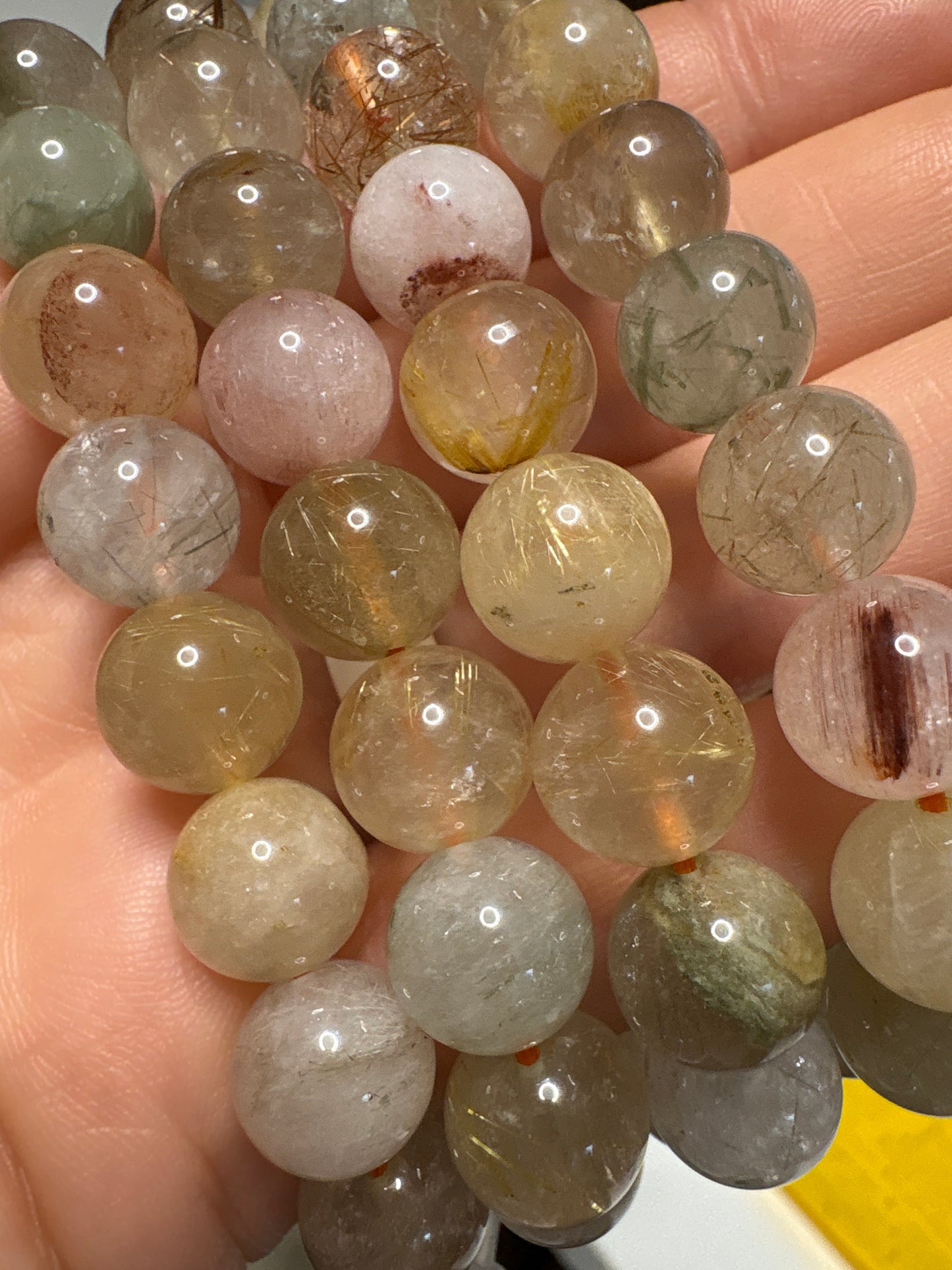 Rutilated Quartz bracelet 10mm