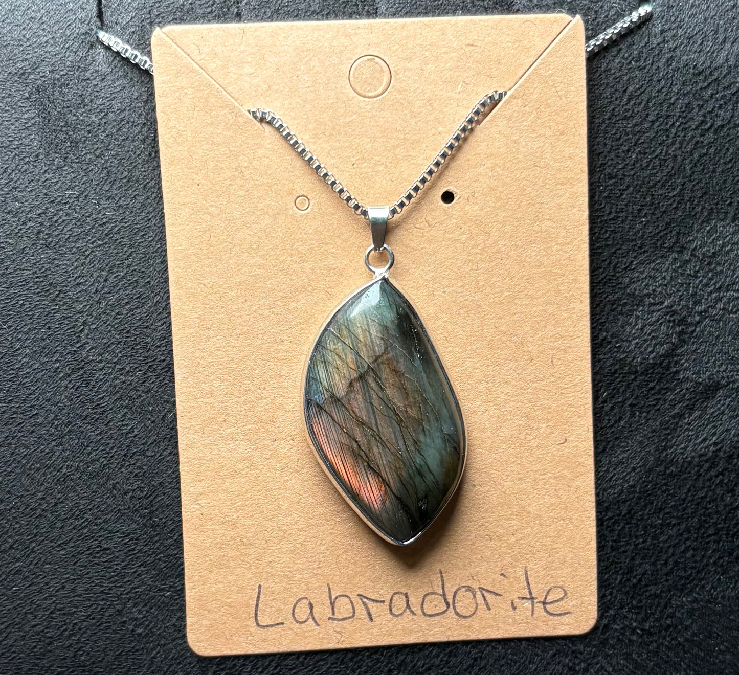 Labradorite Pendant Necklace #1 | Protection, Awakening, Transformation