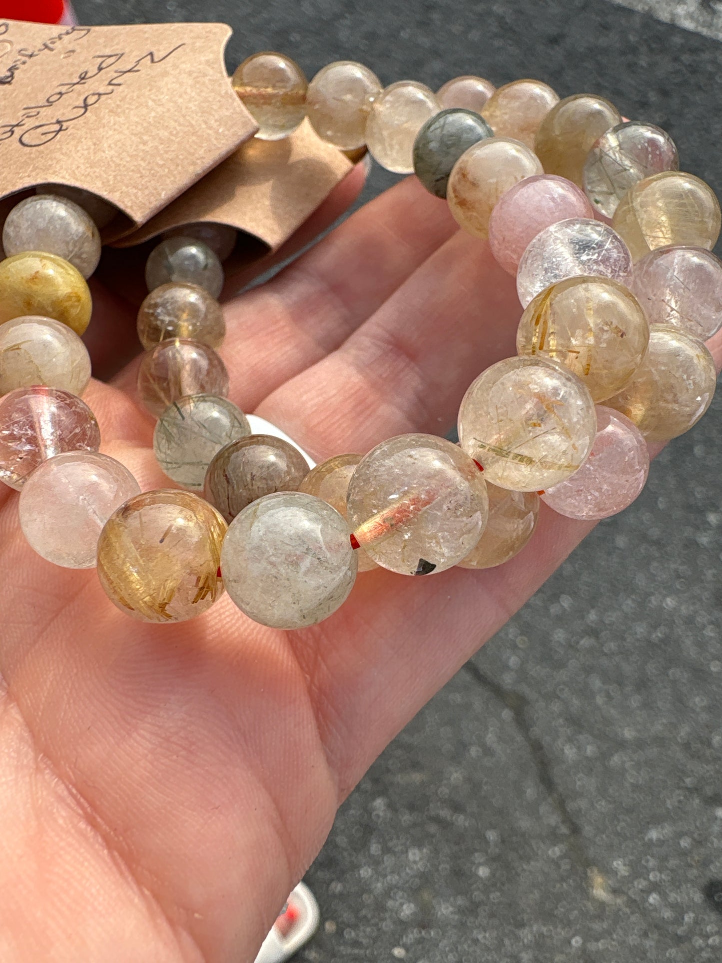 Rutilated Quartz bracelet 10mm