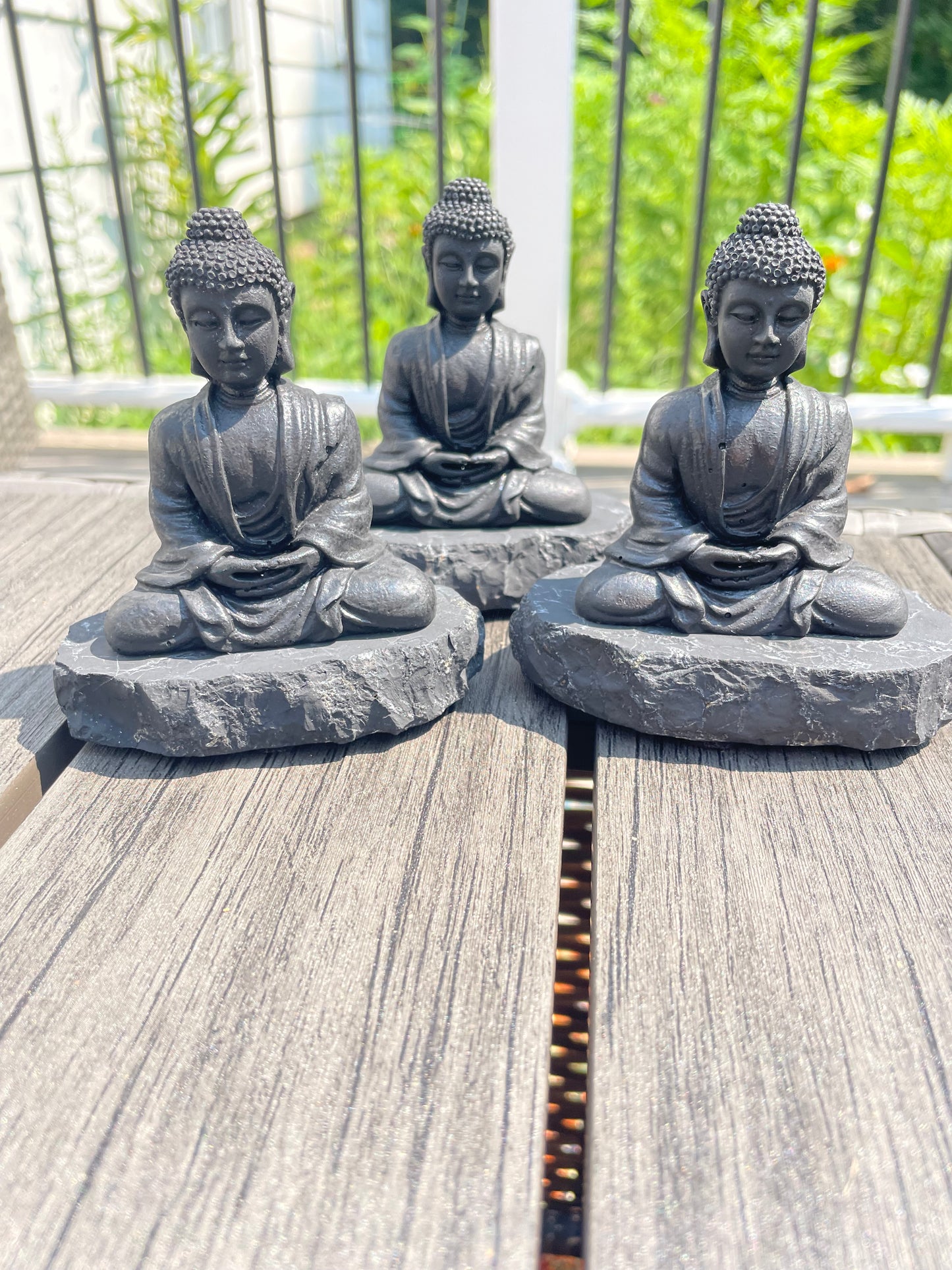 Shungite Buddha figurine