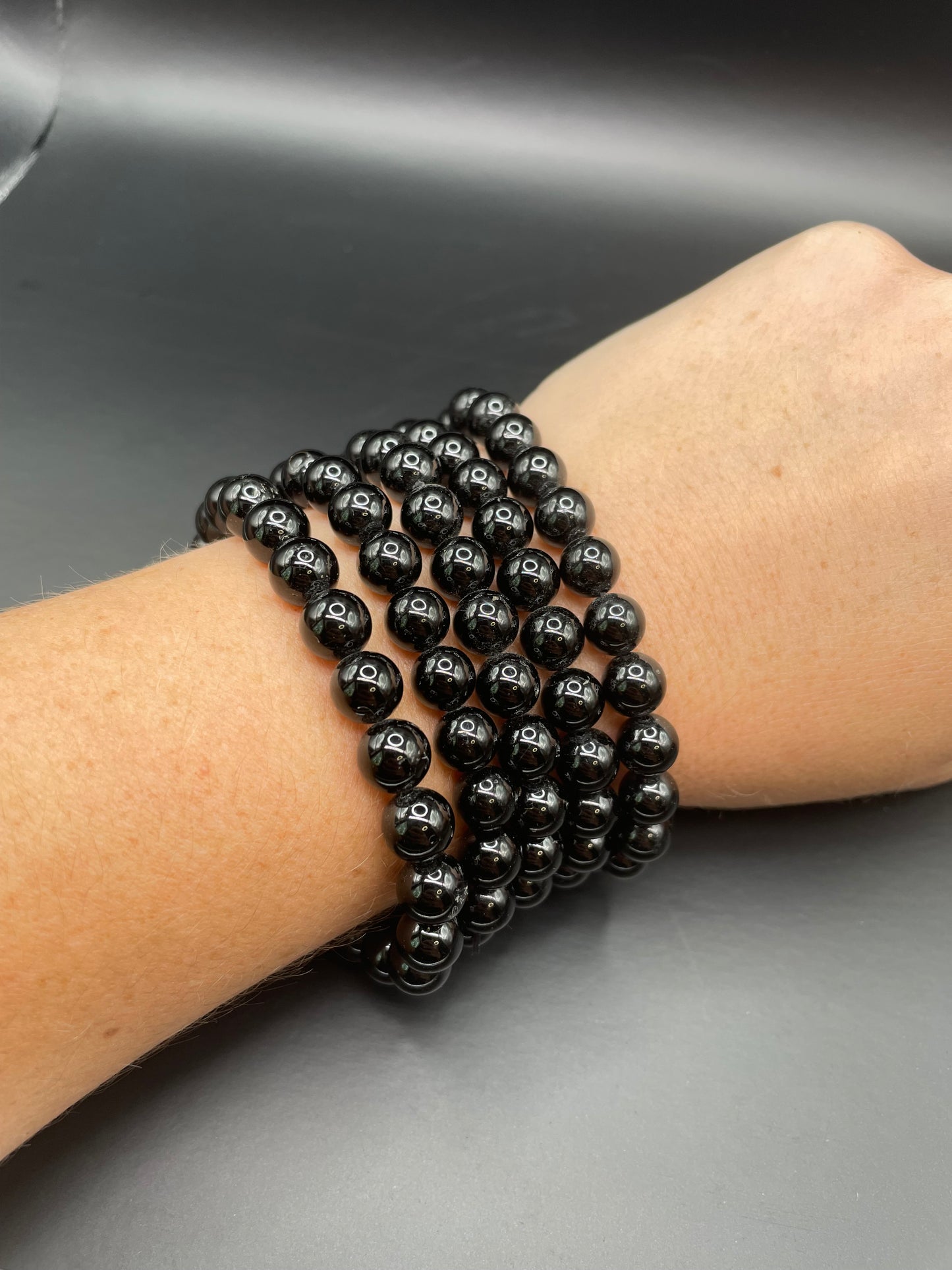 Black Tourmaline (round) bracelet 8mm