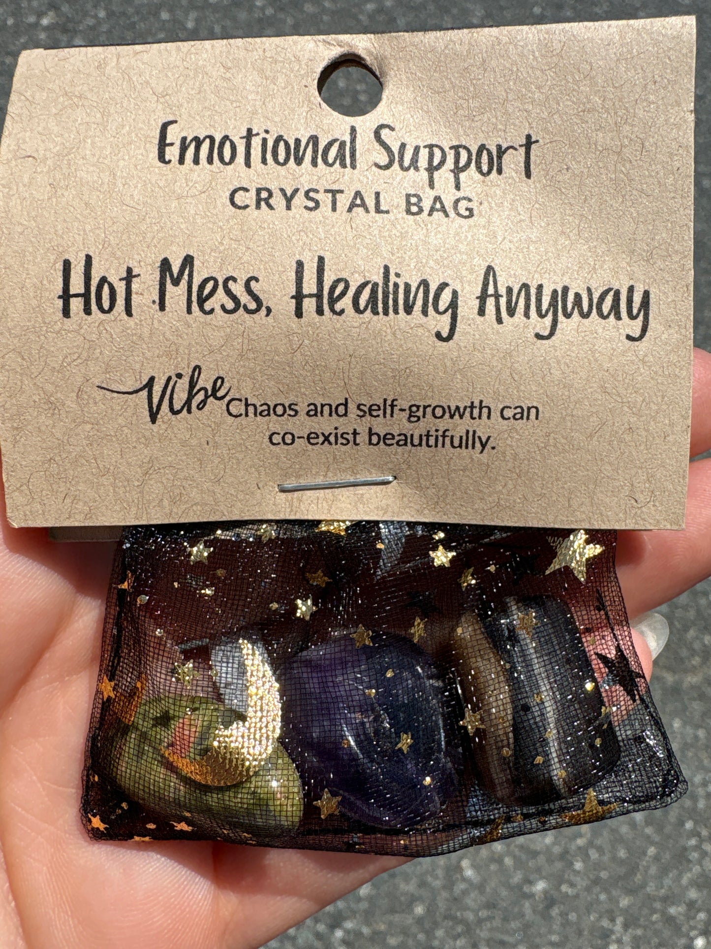 Emotional Support Crystal Bag