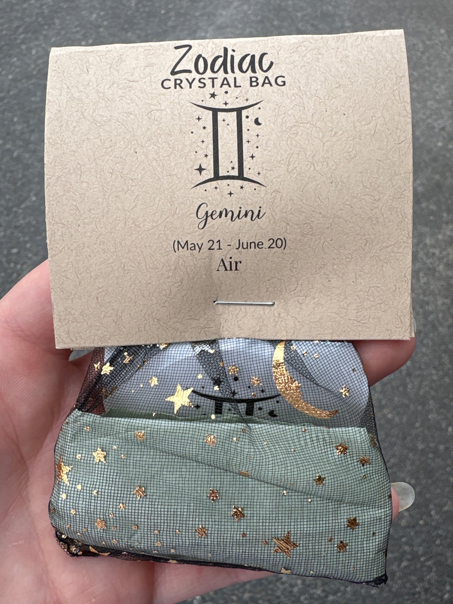 Zodiac Tumbled Stone bag