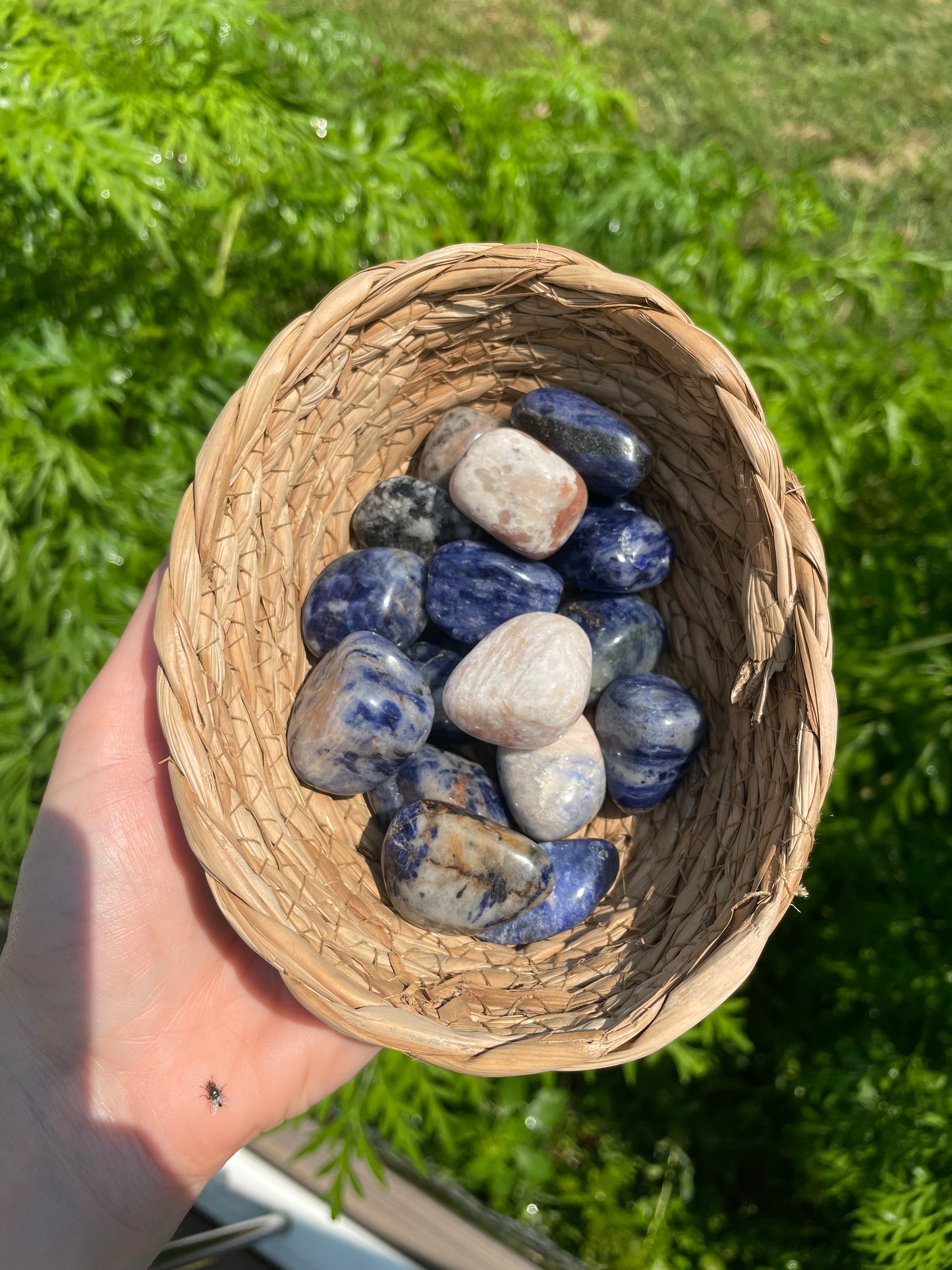 Sodalite tumbled stone 