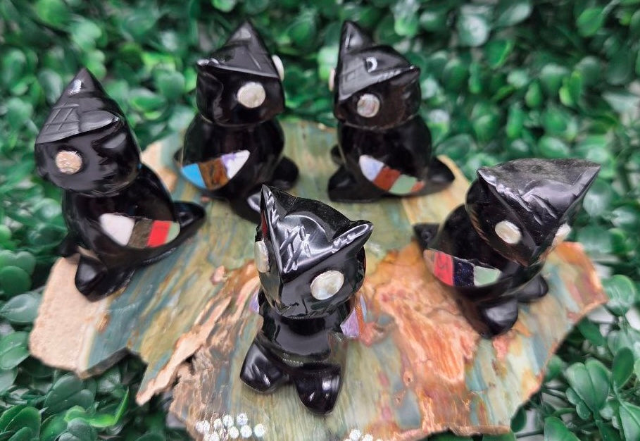 Spirit Owl (Silver Sheen Obsidian)