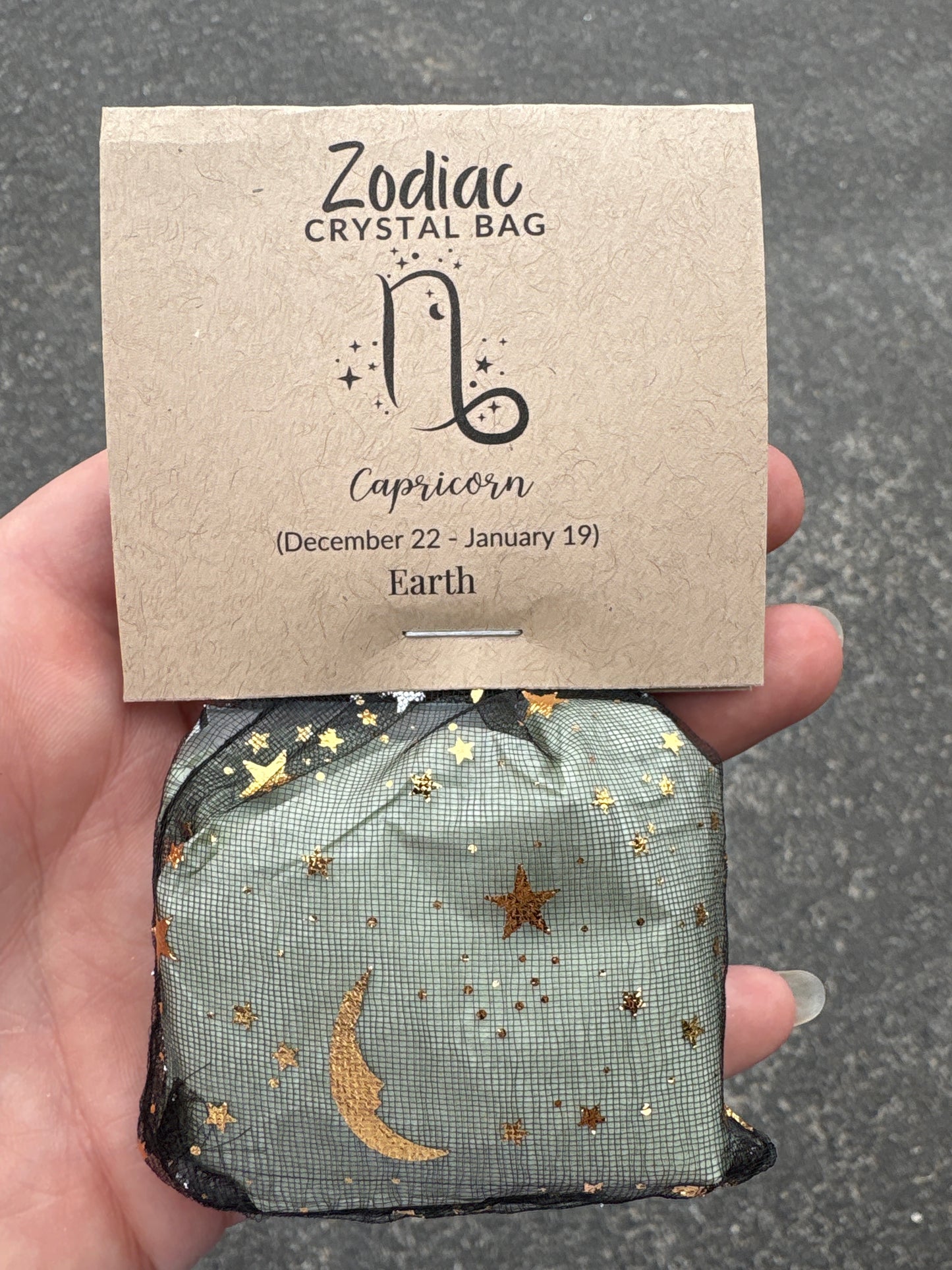Zodiac Tumbled Stone bag