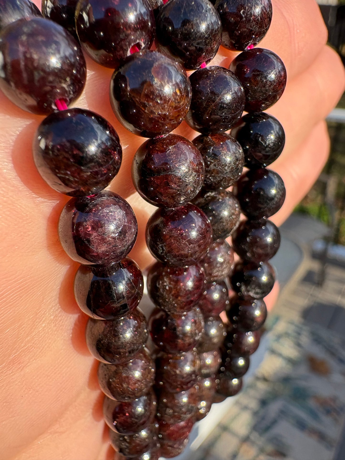 Garnet Bracelet 8mm