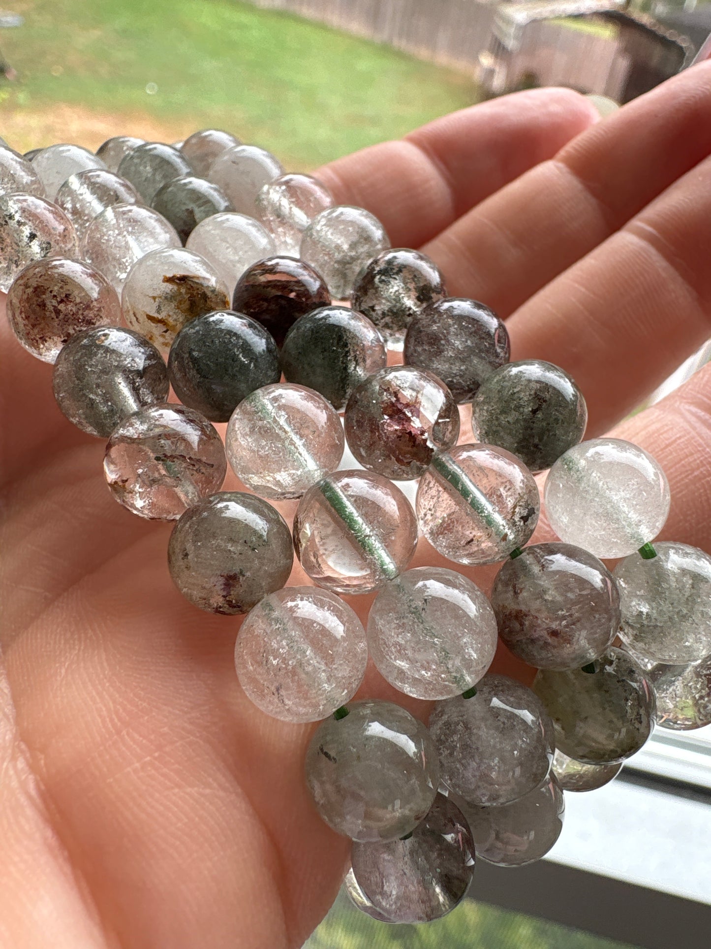 Green Phantom Quartz Bracelet 8mm