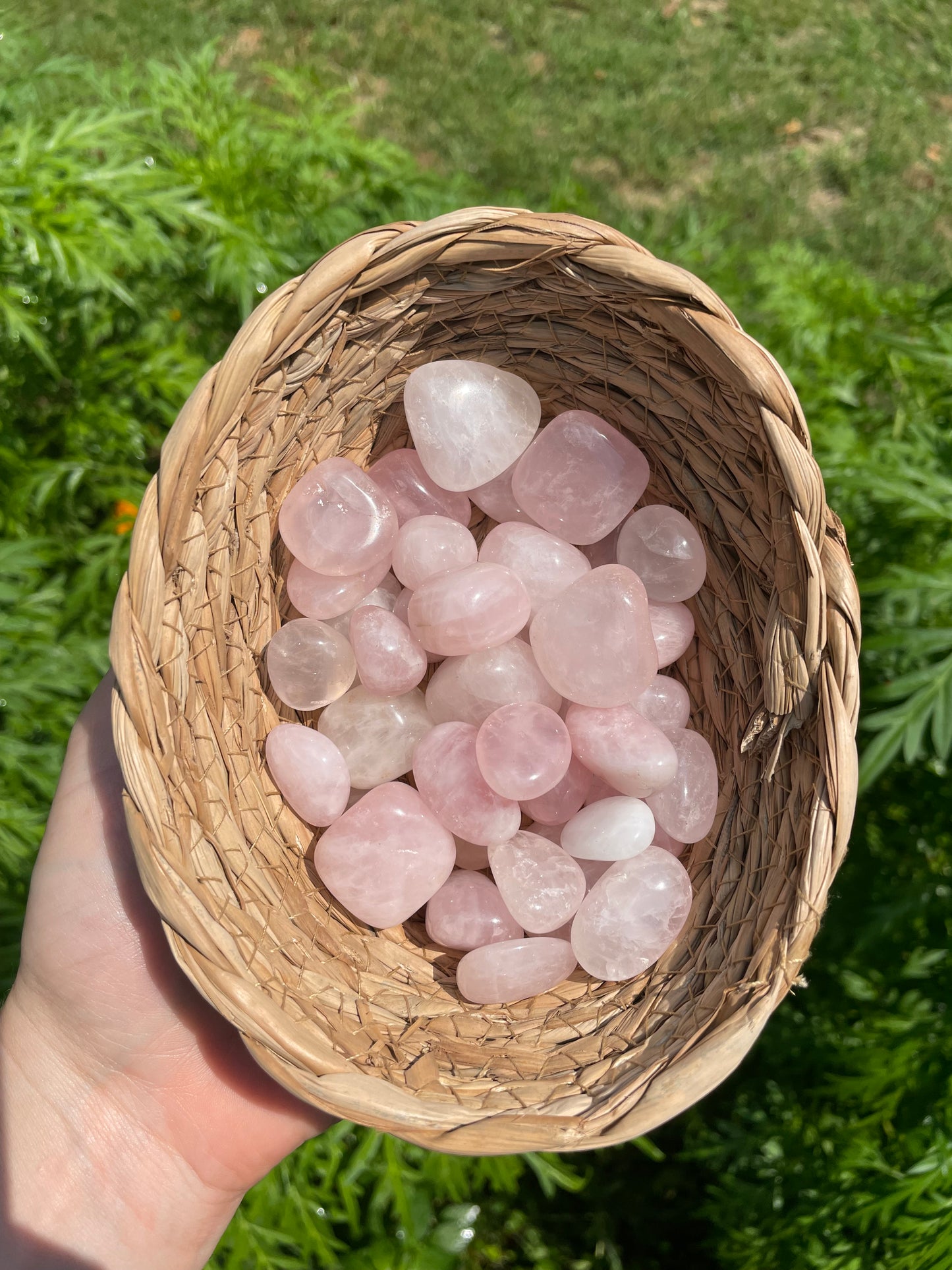 Rose Quarts tumbled stone 
