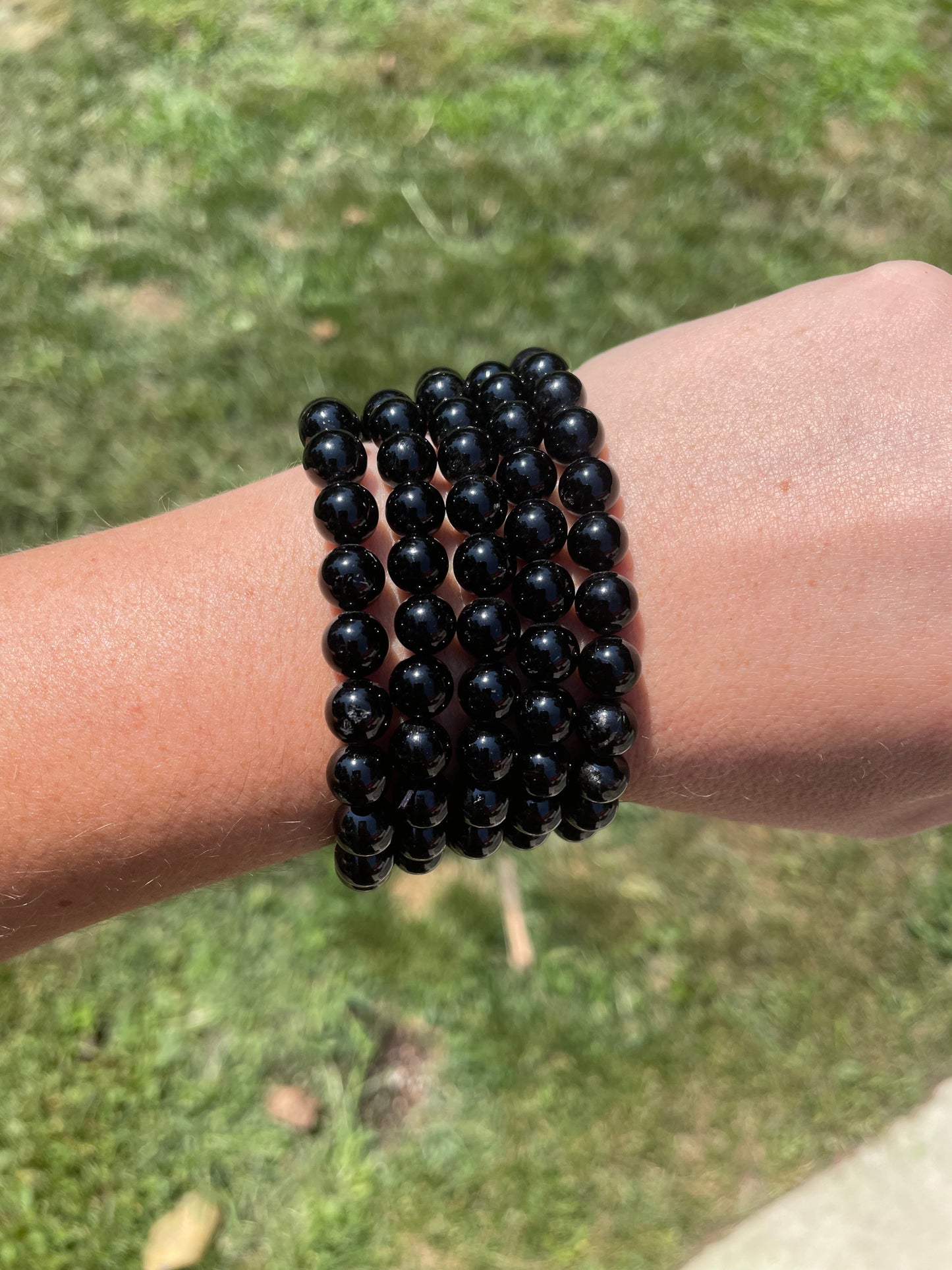 Black Tourmaline (round) bracelet 8mm