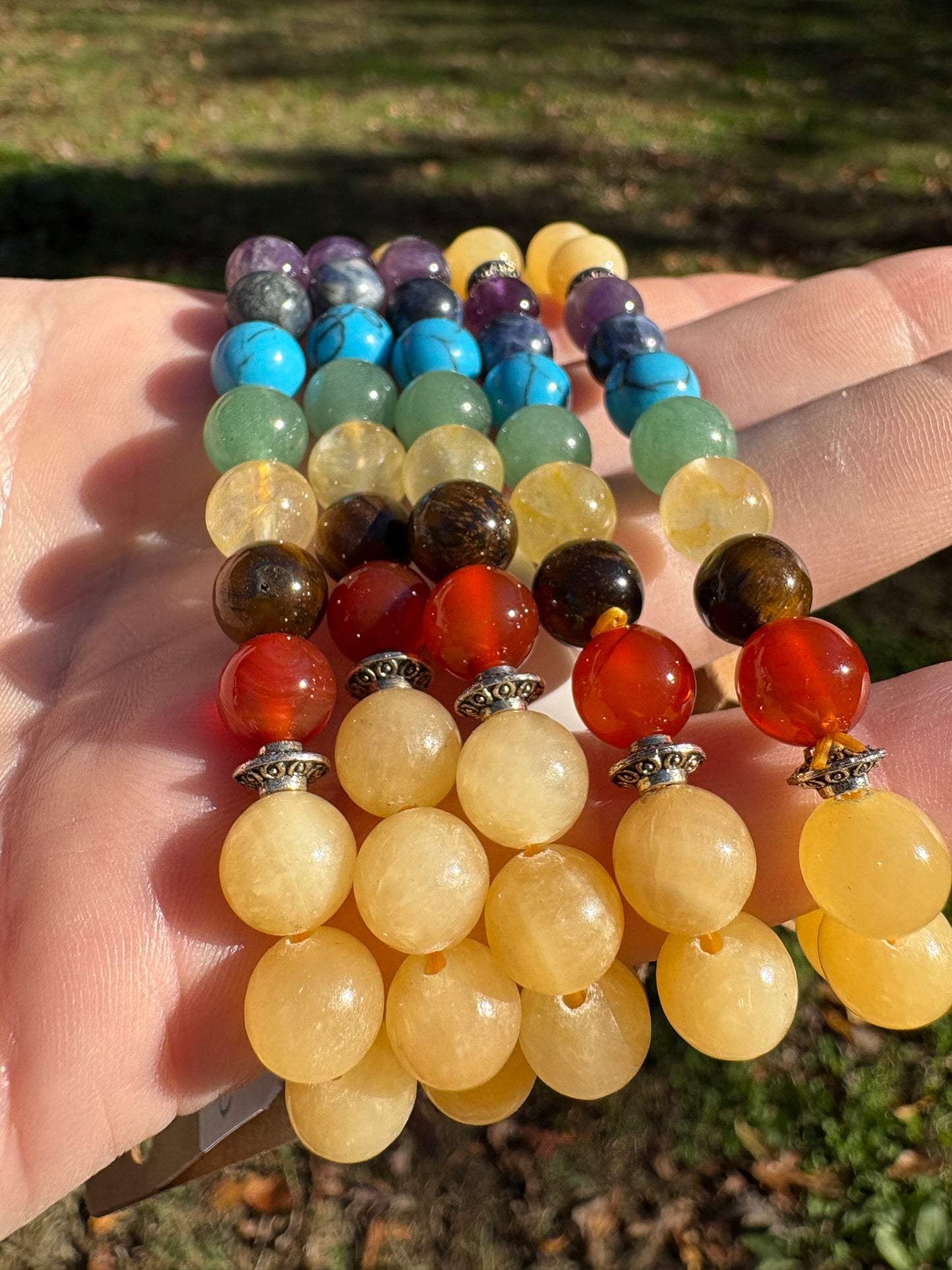 Chakra/Yellow Jade Bracelet