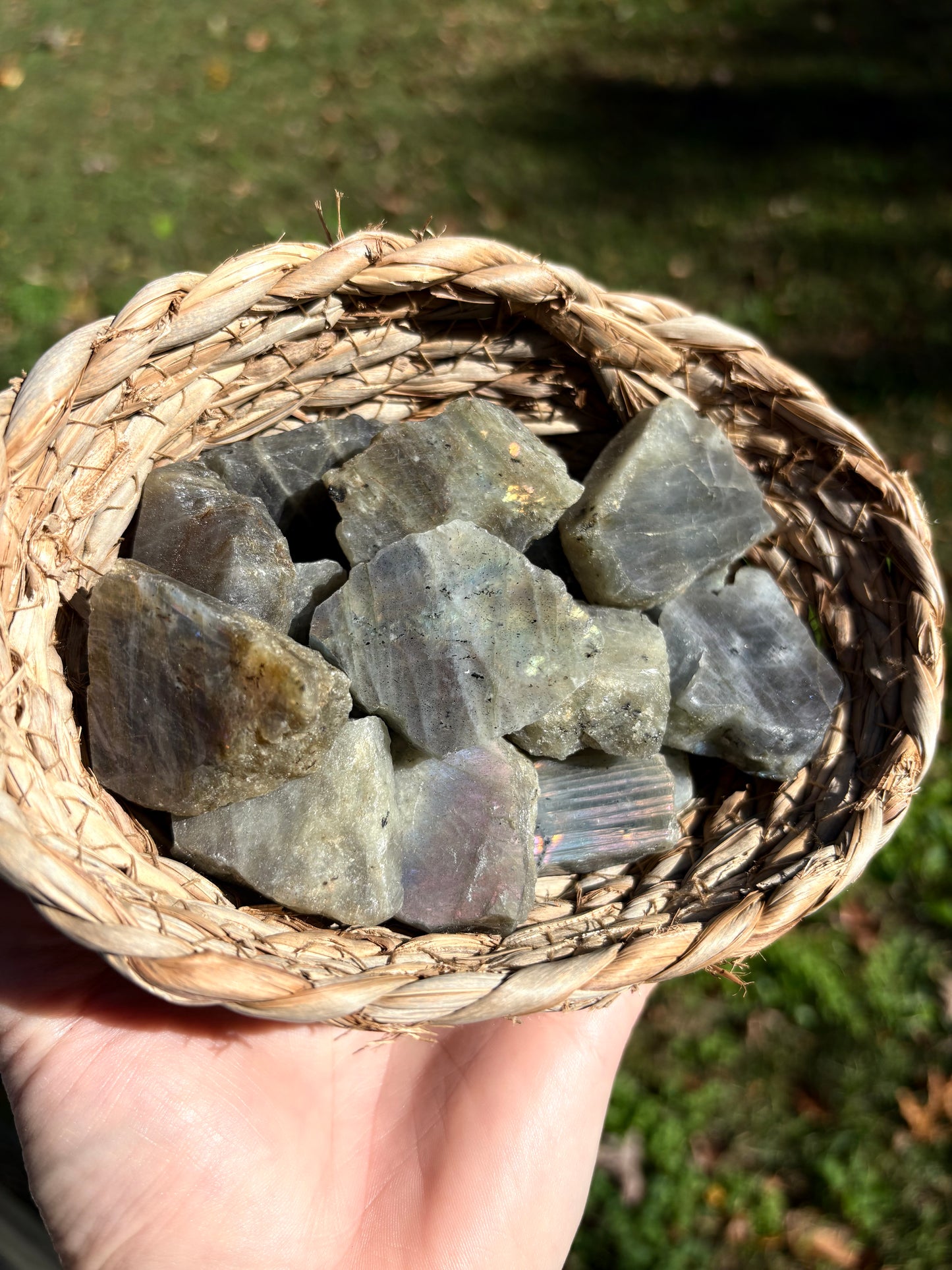 Purple Labradorite (Raw + Polished Face)