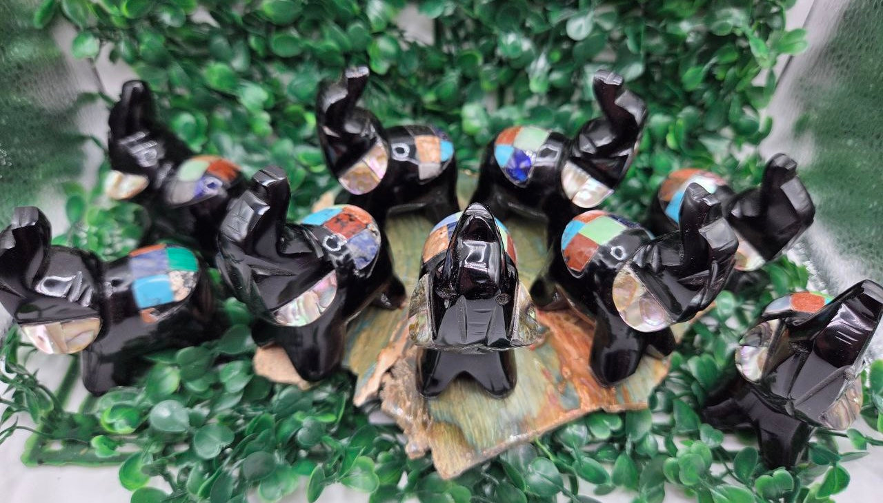 Spirit Elephant (Silver Sheen Obsidian)