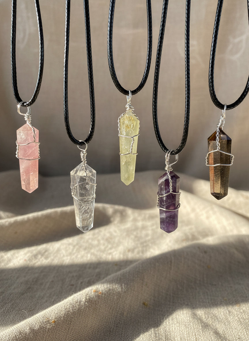 Crystal | Stone Point necklace