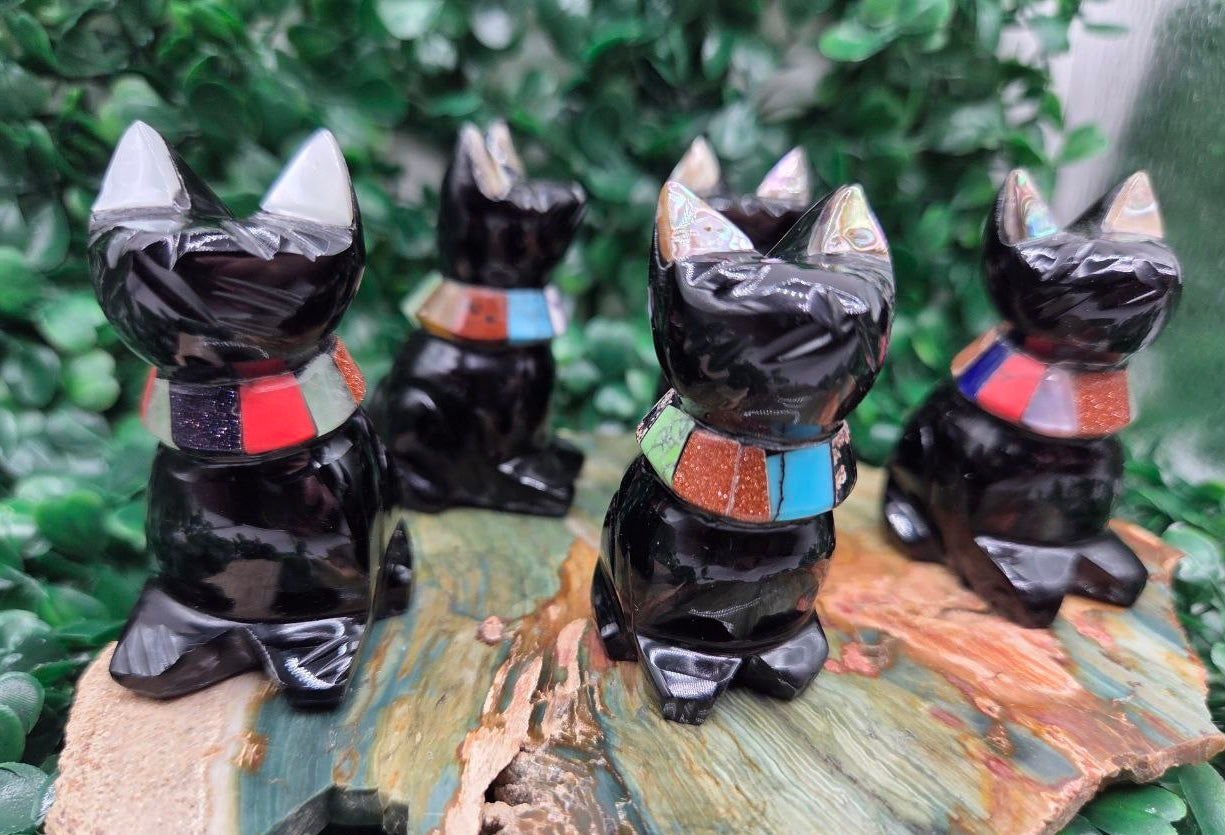 Spirit Cat (Silver Sheen Obsidian)