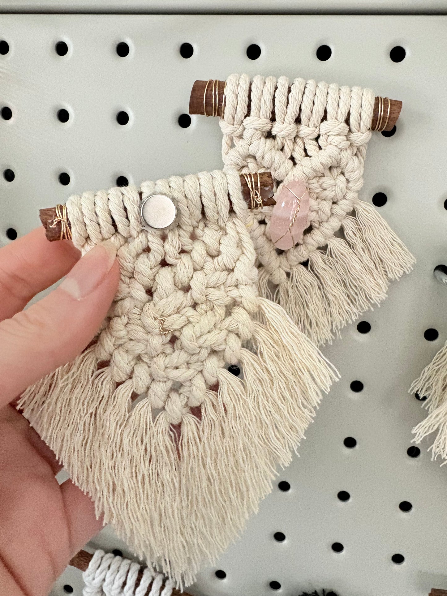 Mini Macramé with Rose Quartz