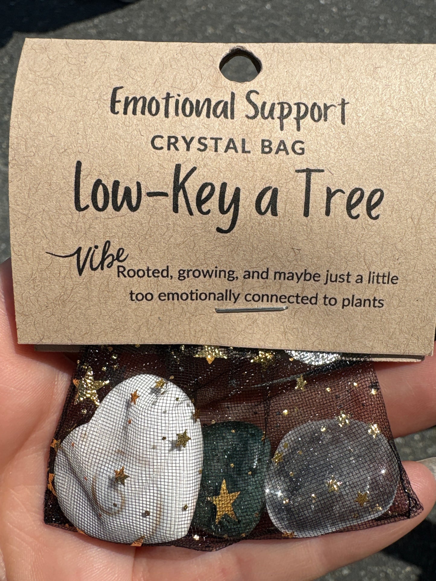 Emotional Support Crystal Bag