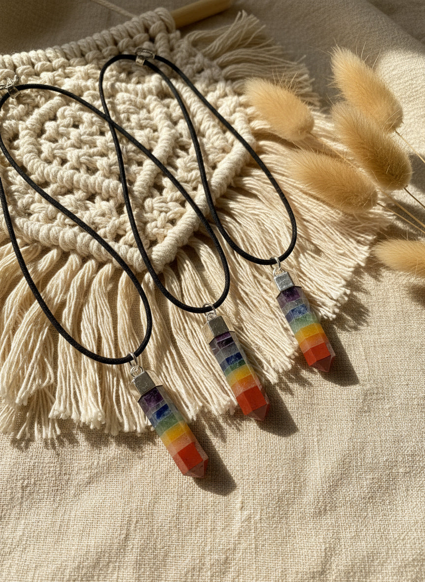 Chakra point necklace