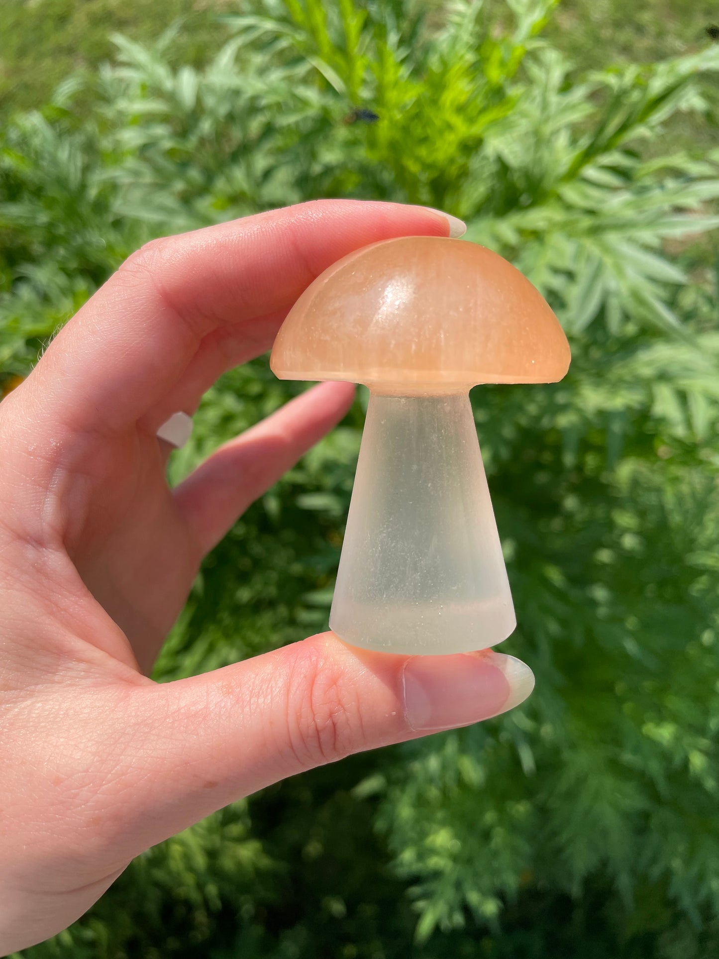 Selenite Mushroom (orange)