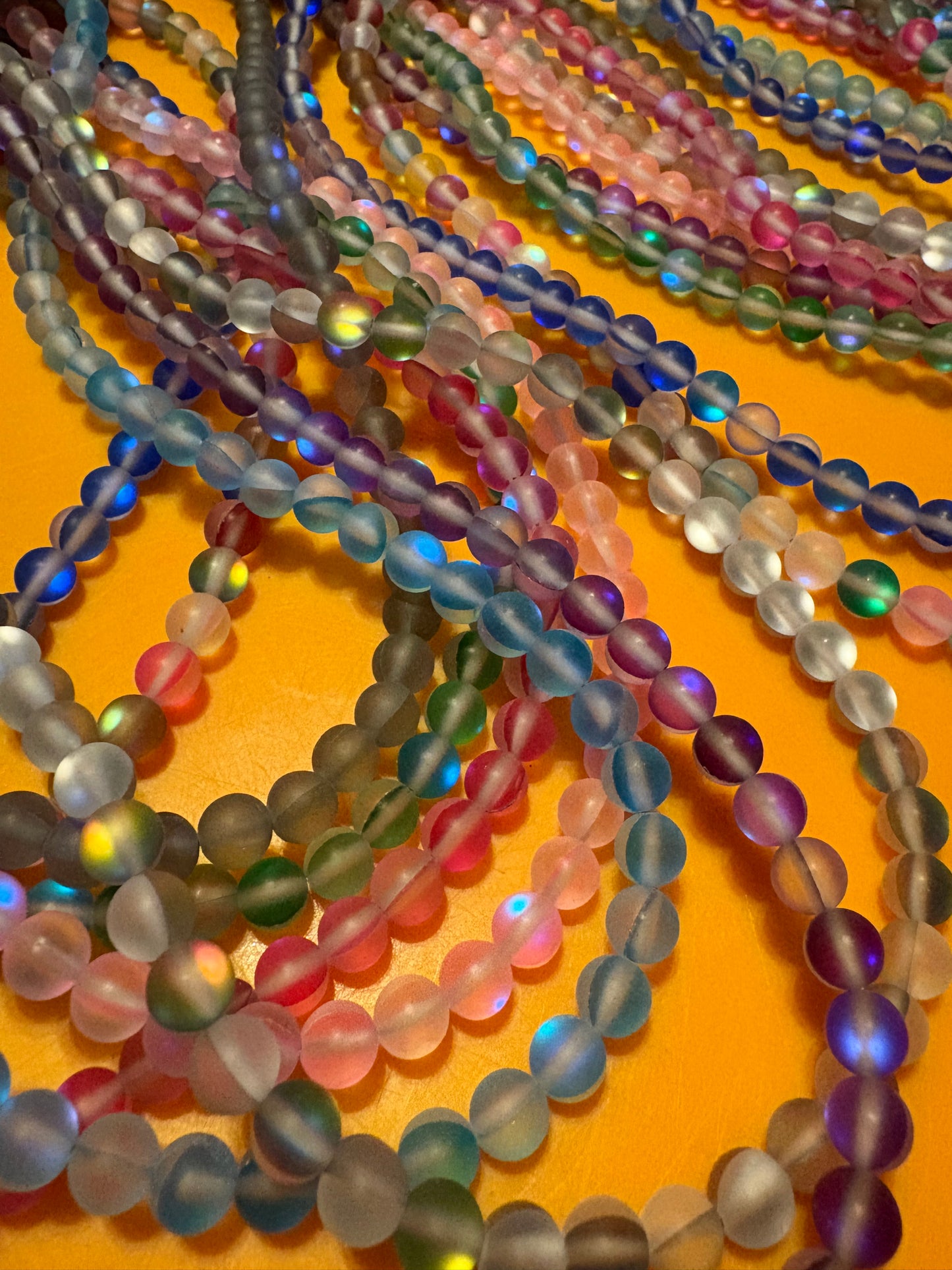 Mermaid glass glow necklace