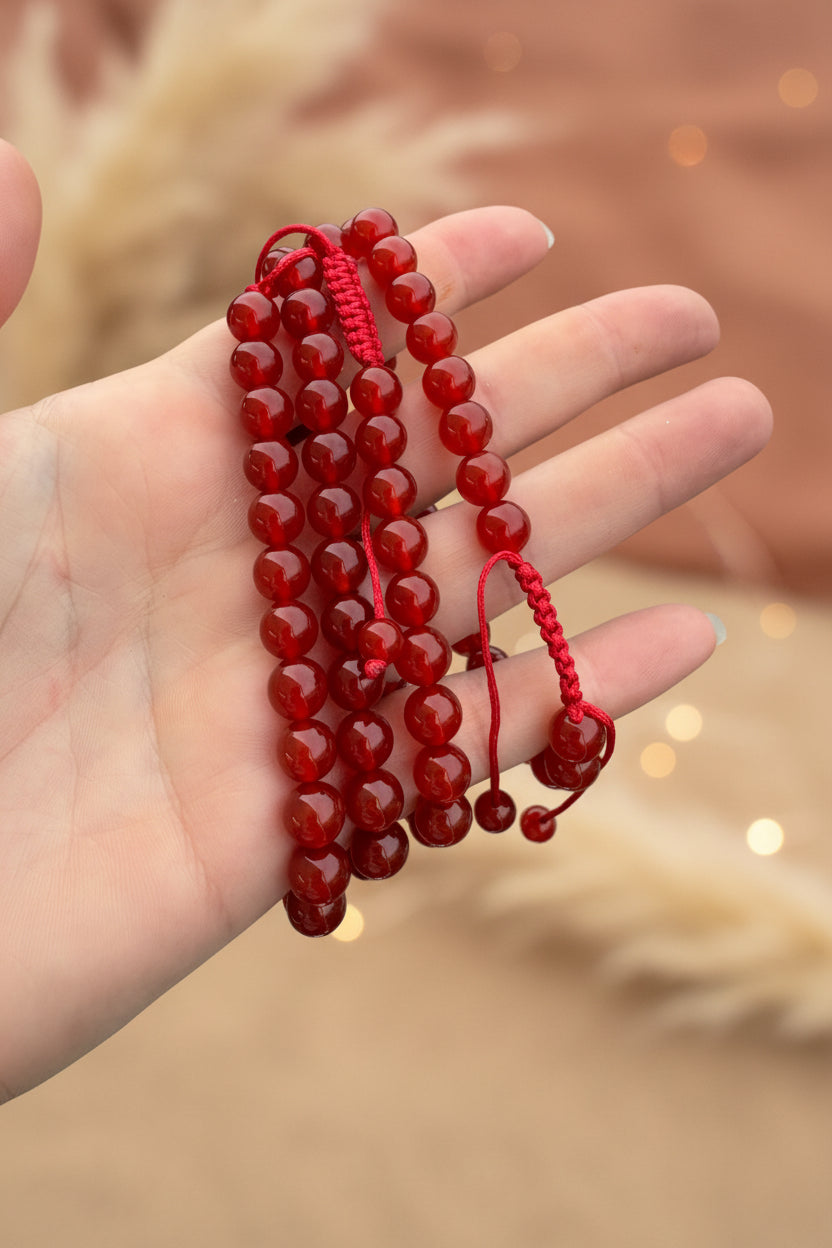 Carnelian string bracelet ￼