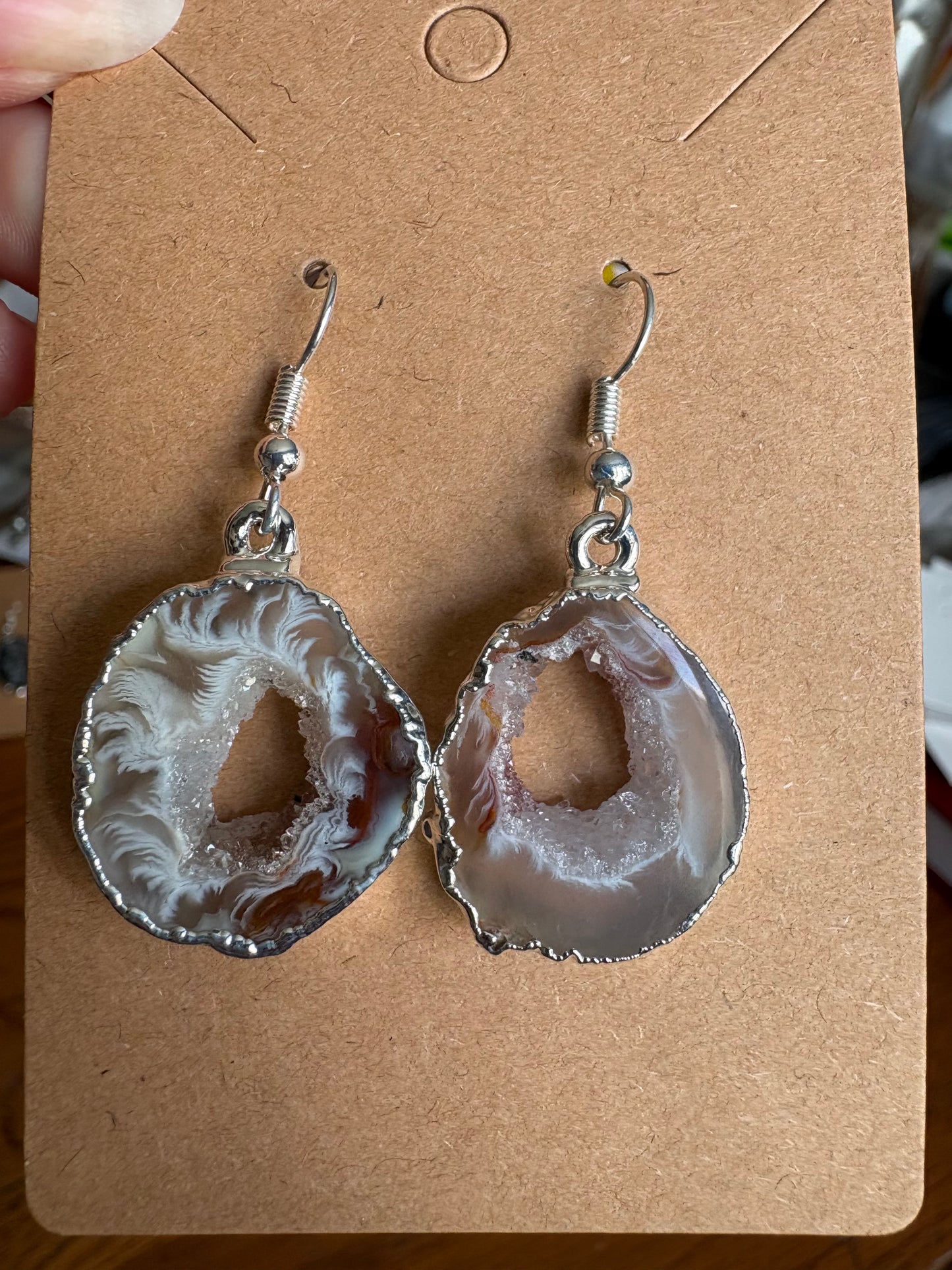Druzy Agate Geode Earrings