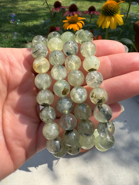 Prehnite bracelet