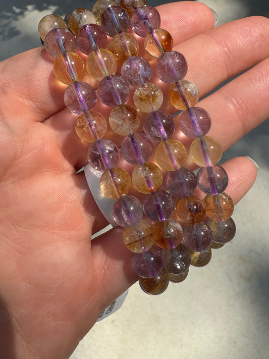 Amethyst | Citrine bracelet 8mm