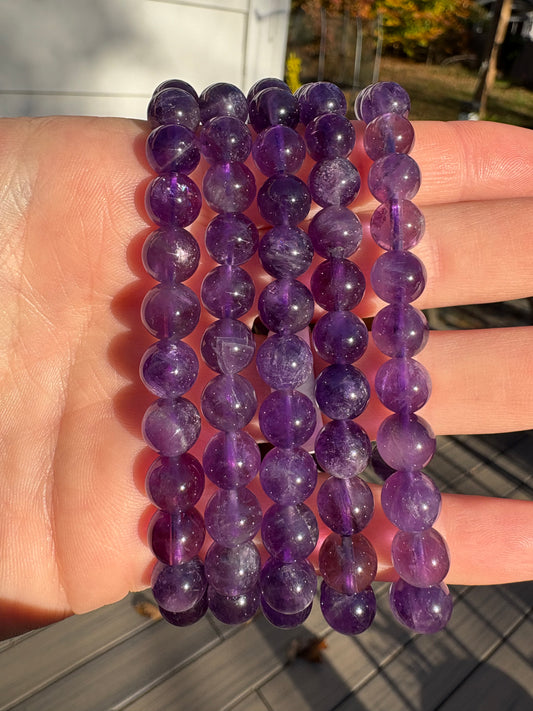 Amethyst Bracelet 8mm