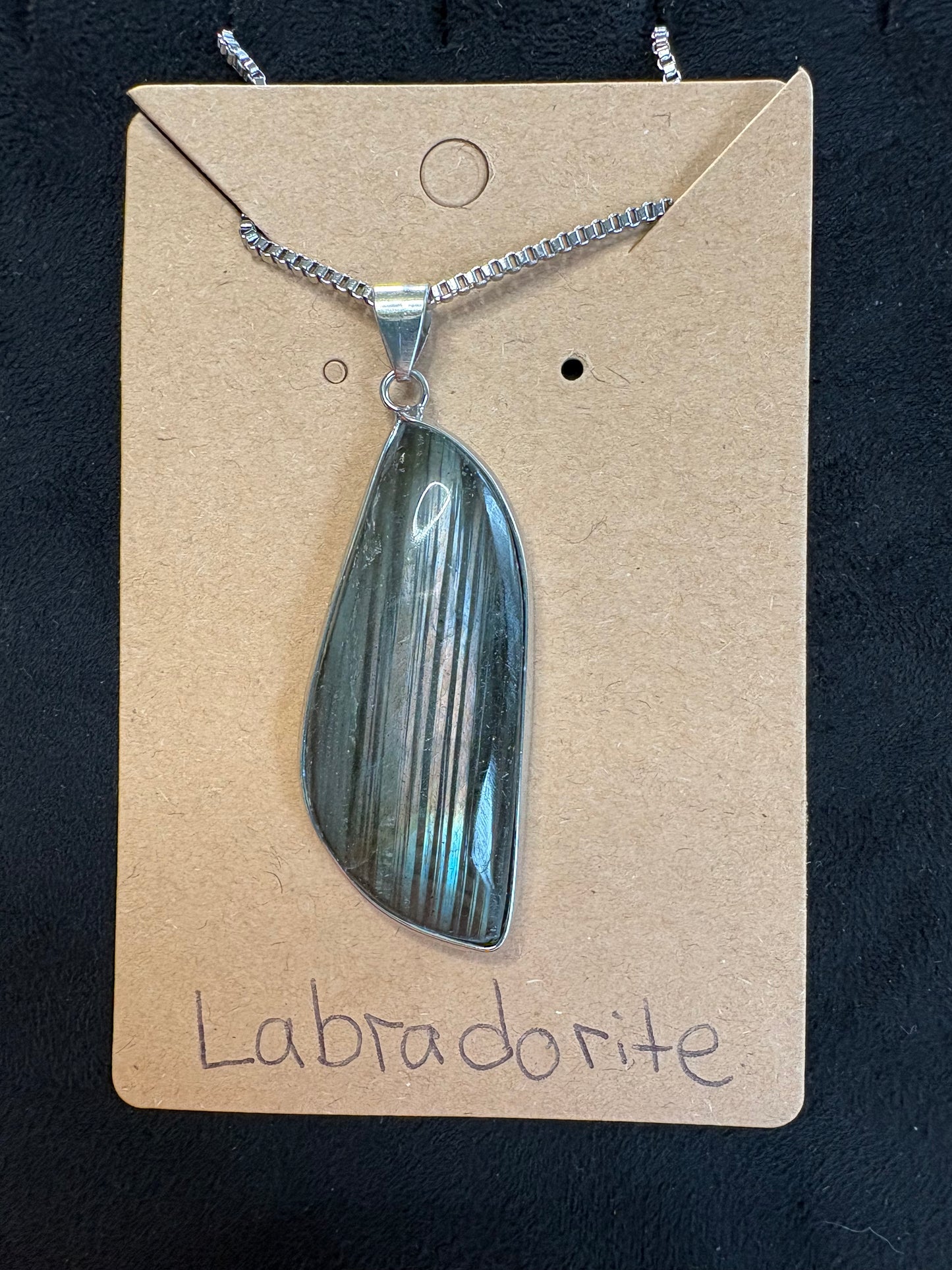 Labradorite Pendant Necklace #6 | Protection, Awakening, Transformation